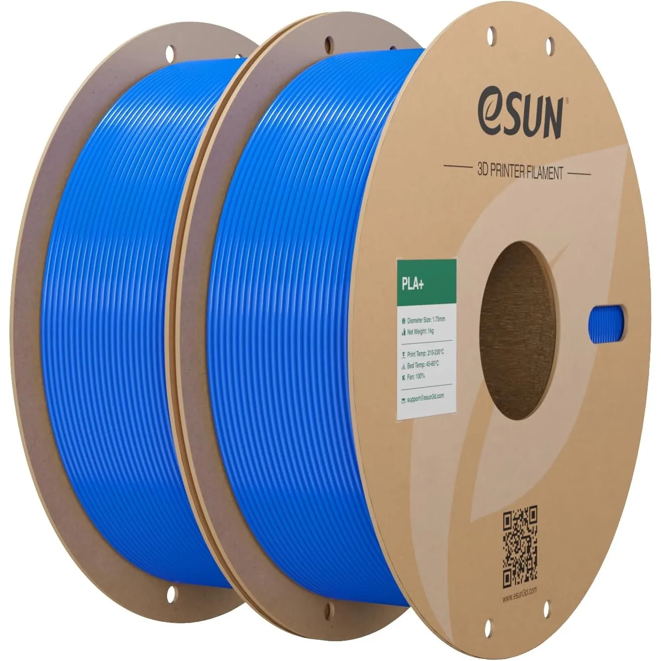 eSUN PLA+ Filament 1.75mm, Blau, 2KG
