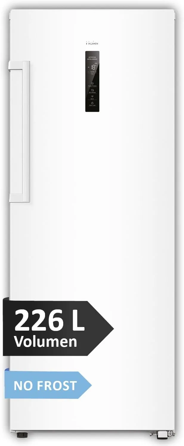 Haier Freezer with Automatic Defrost and Ice Cube Maker Up 60 Series 3 H4F226WDH1 I Total No Frost Freezer, 226 L Capac…