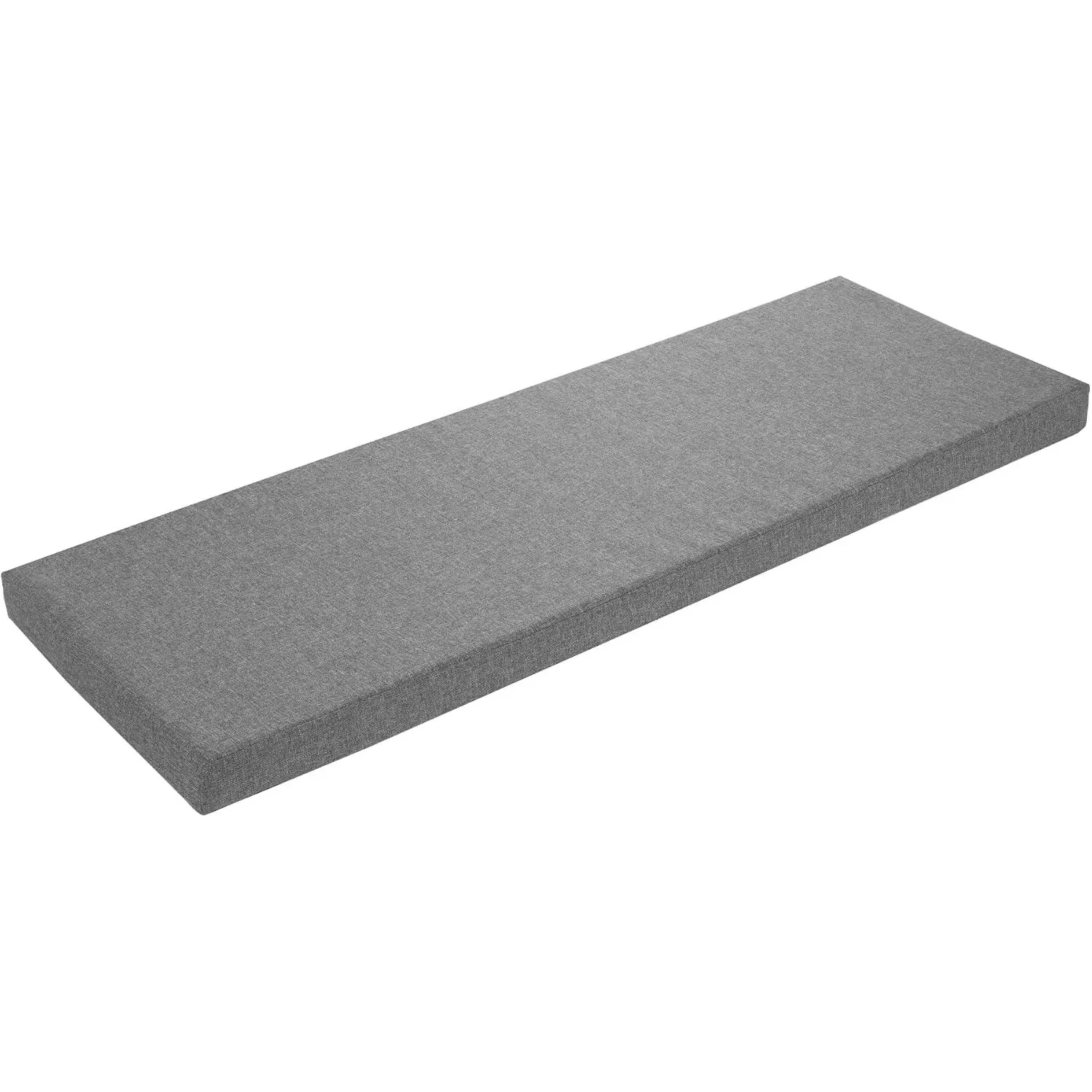 sleepling Bankauflage 120x40 cm hellgrau, Sitzkissen Outdoor & Indoor, Bankpolster, Bezug waschbar, Unterseite Antiruts…