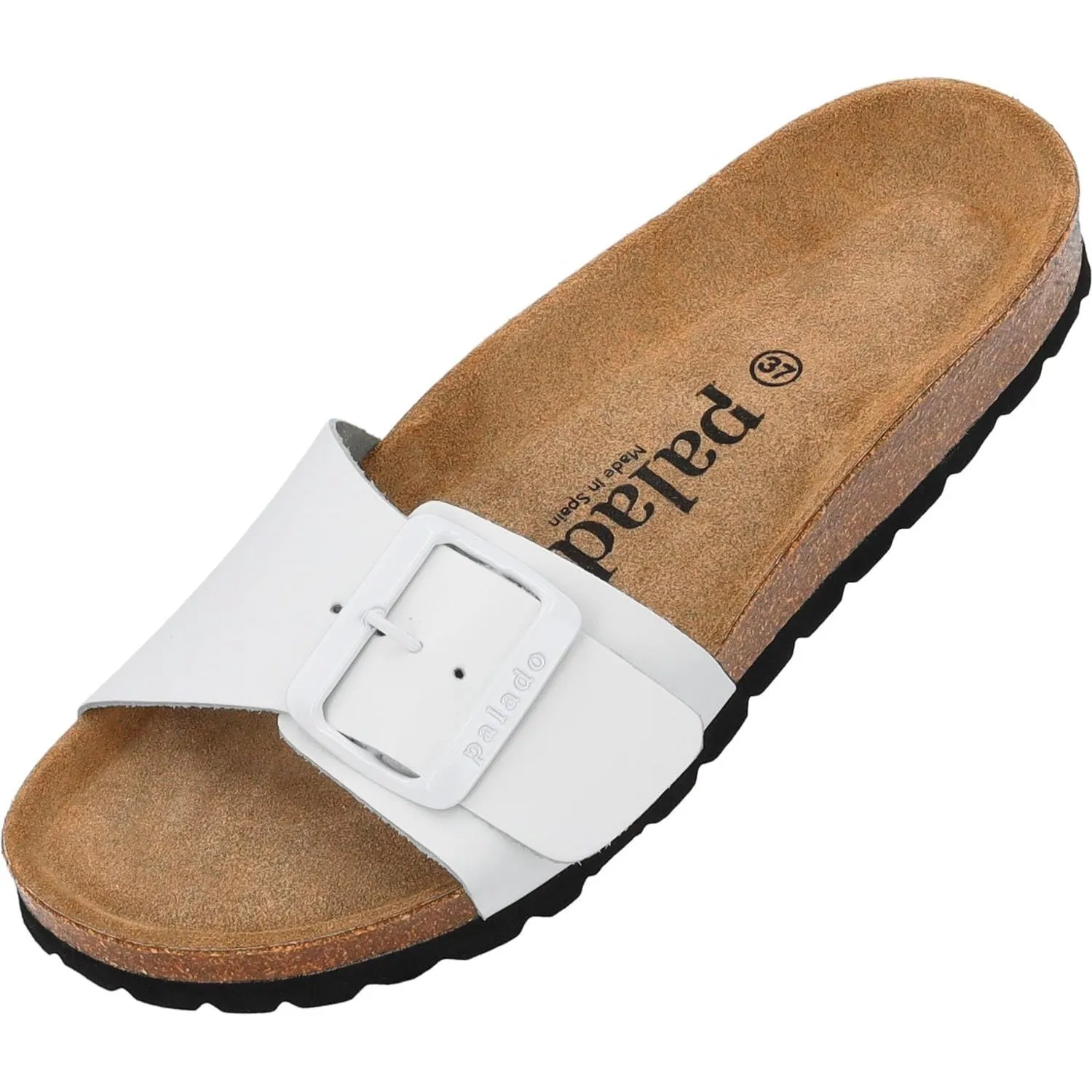 Palado Pantoletten Damen Malta EGS Matt – bequeme Sandalen Made in Spain - Hausschuhe mit dämpfendem Kork-Fußbett - mod…