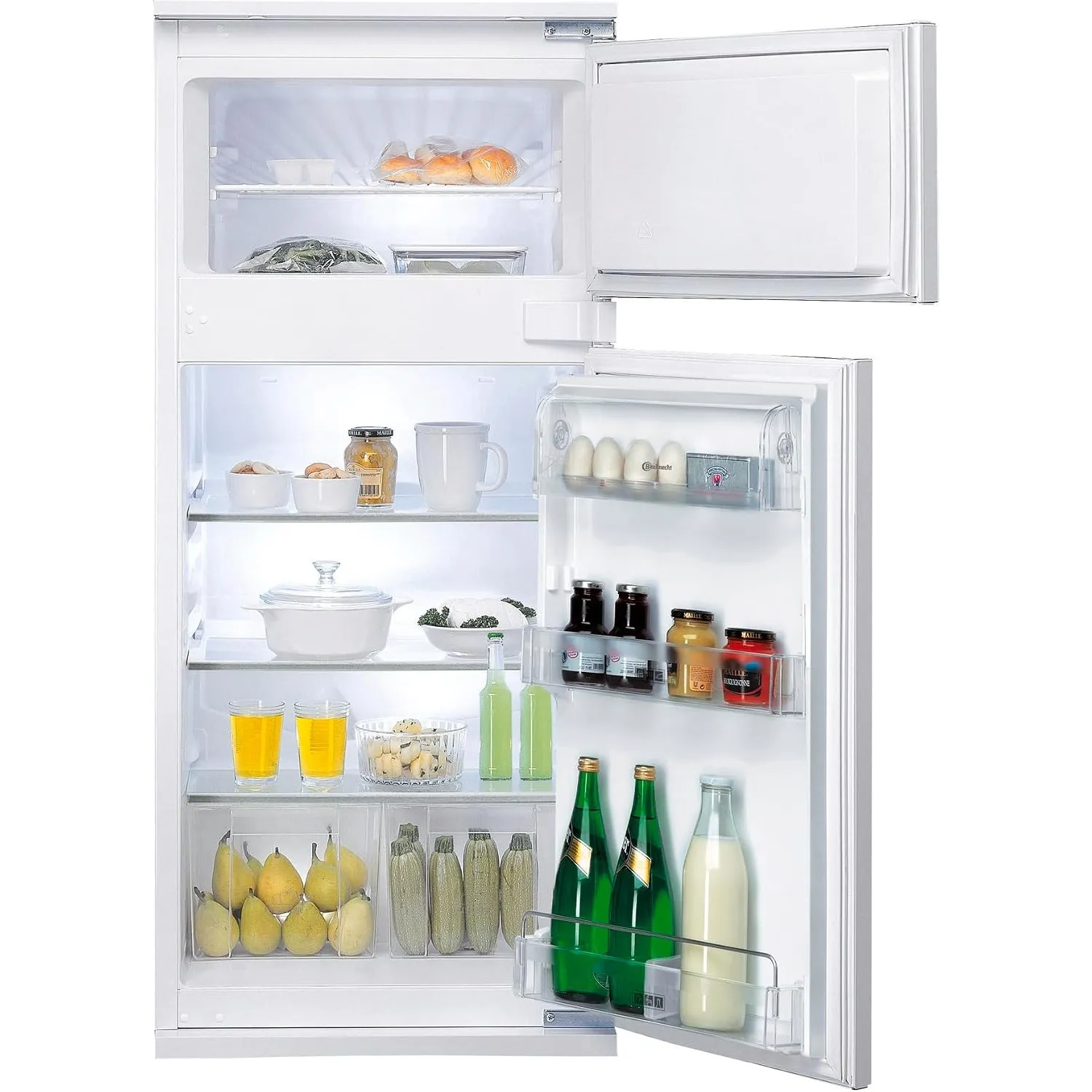 Bauknecht KDI 12S2 Einbau-Kühl-/Gefrierkombination, 173 l, elektronische Temperaturregelung, Abtauautomatik, LED-Beleuc…