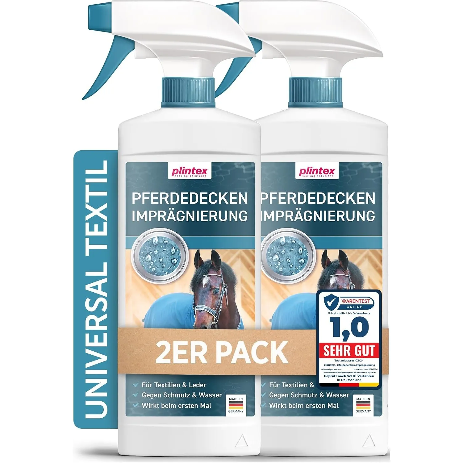 PLINTEX® Pferdedecken Imprägnierspray 2x580ml schonend & geruchsfrei