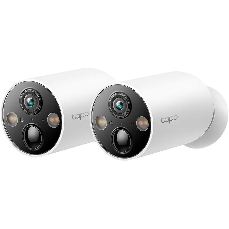 Tapo C425 Außenkamera Akku, 2-Pack | Überwachungskamera aussen mit Magnetische Basis, 2K Auflösung, WLAN, 10000-mAh-Akk…