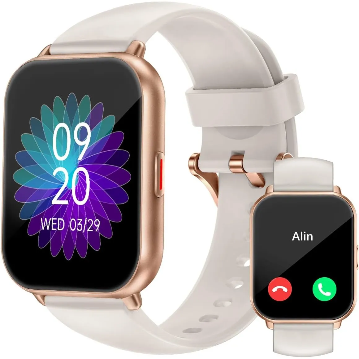 Smartwatch mit Telefonfunktion,Smartwatch für Damen Herren 1.85'' HD Screen