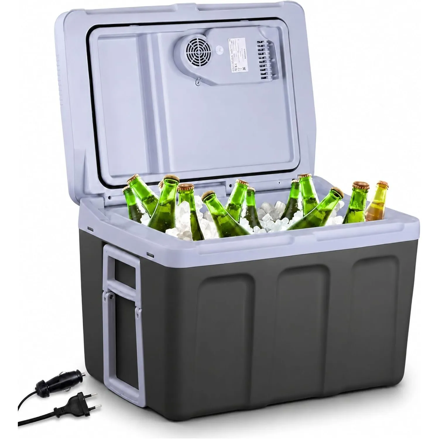 Arebos 40 Liter Kühlbox | zum Kühlen & Warmhalten | Mini Kühlschrank | Mobil Kühlschrank mit ECO Modus | 12/230 V für A…