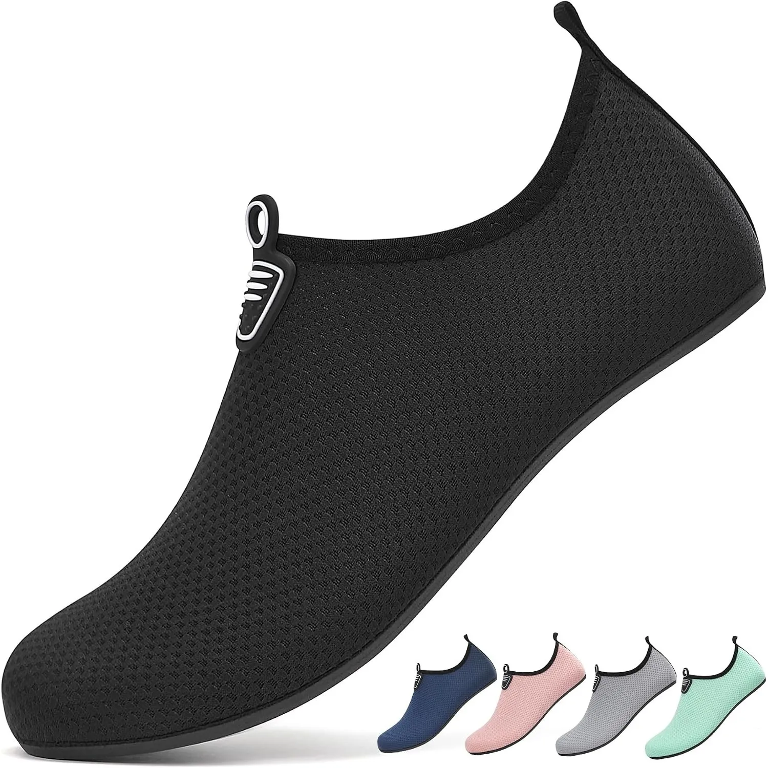 Unisex Badeschuhe Wasserschuhe Schnell Trocknend Schwimmschuhe rutschfeste Wassersportschuhe Leicht Strandschuhe, Gr.34…