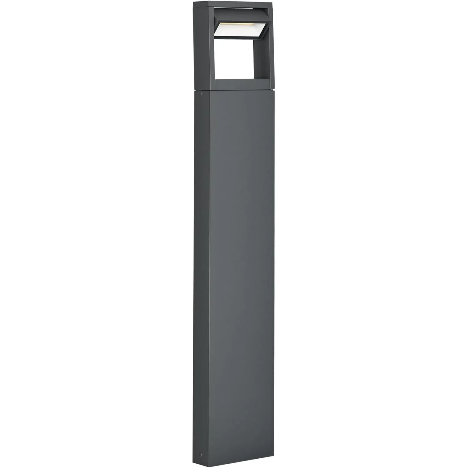 Outsunny Gartenlampe Pollerleuchte 90 cm hoch, LED Gartenleuchte, Wegleuchte mit Warmweißem Licht, Verstellbarem Neigun…