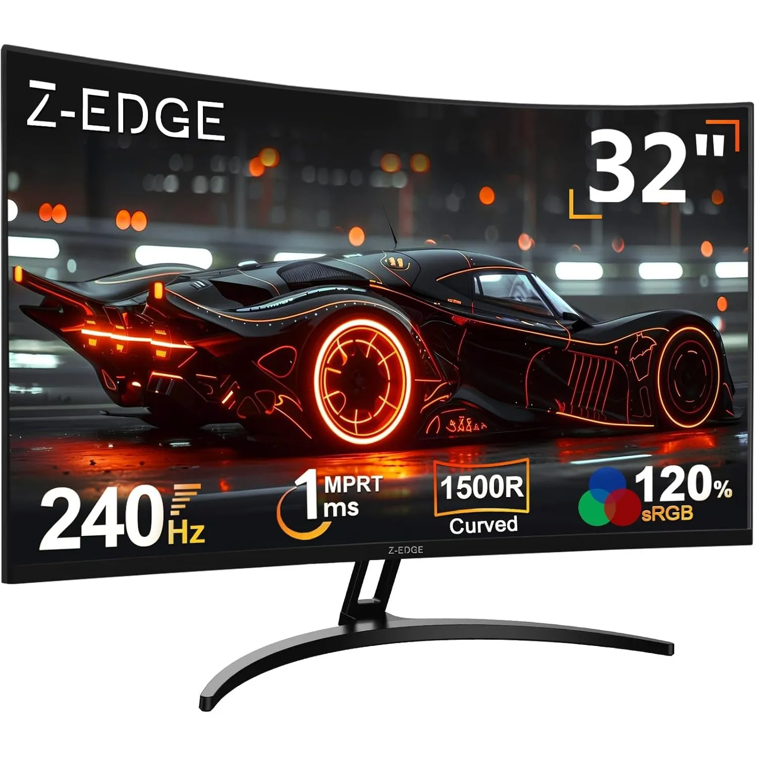 Z-Edge 32 Zoll Curved Gaming Monitor 240Hz 1ms VA 1500R 1080P Schwarz