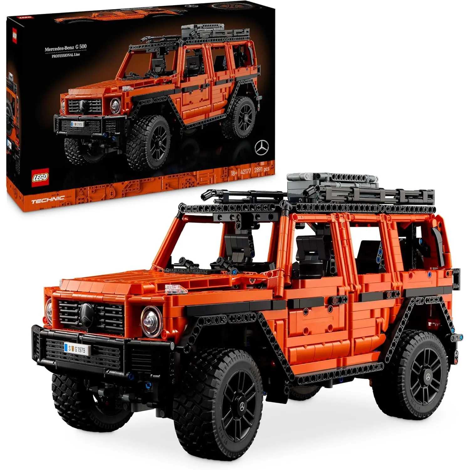 LEGO Technic Mercedes-Benz G 500 Professional Line, Bauset mit Auto-Modell der G-Klasse, Geschenk für Erwachsene, Luxus…