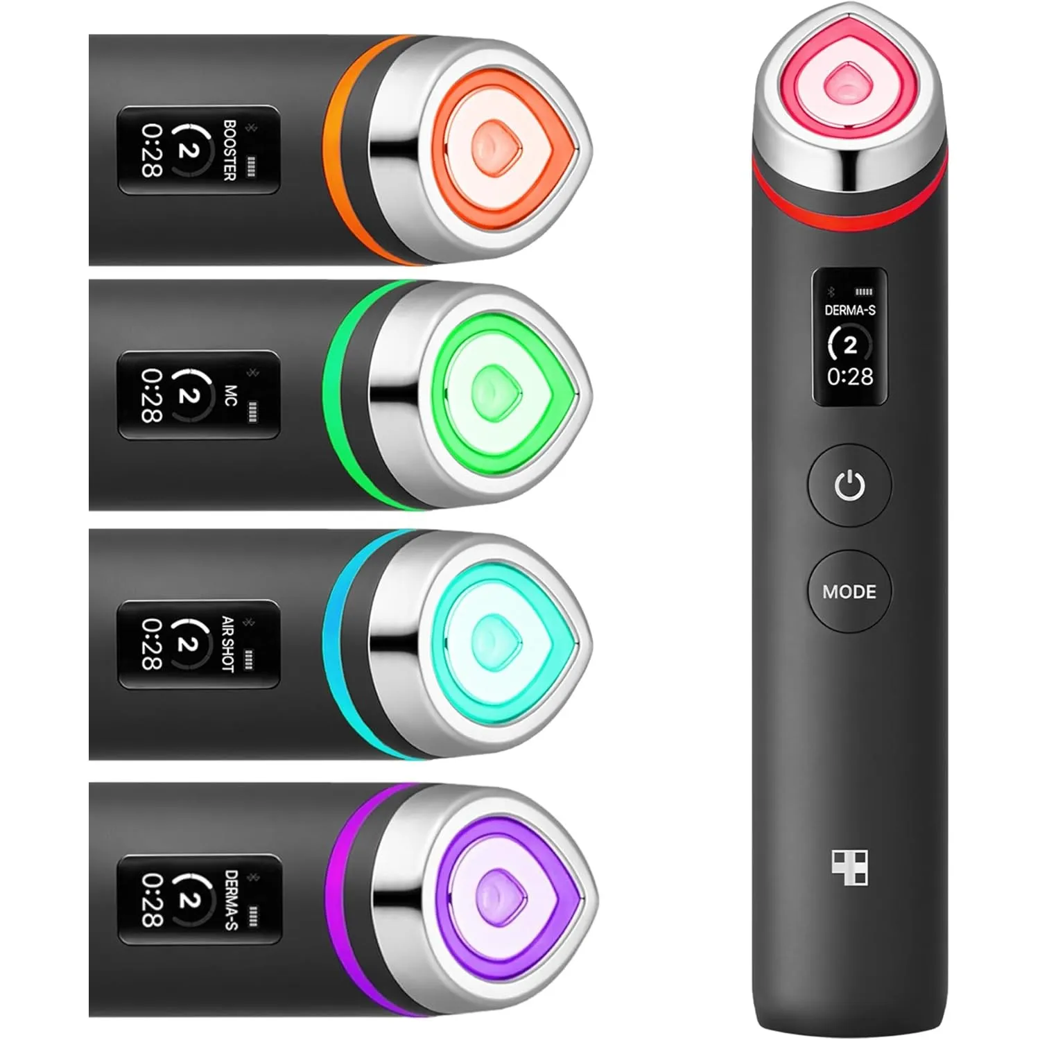 medicube Booster Pro 6-in-1 Real Glass Glow Beauty Massager Schwarz
