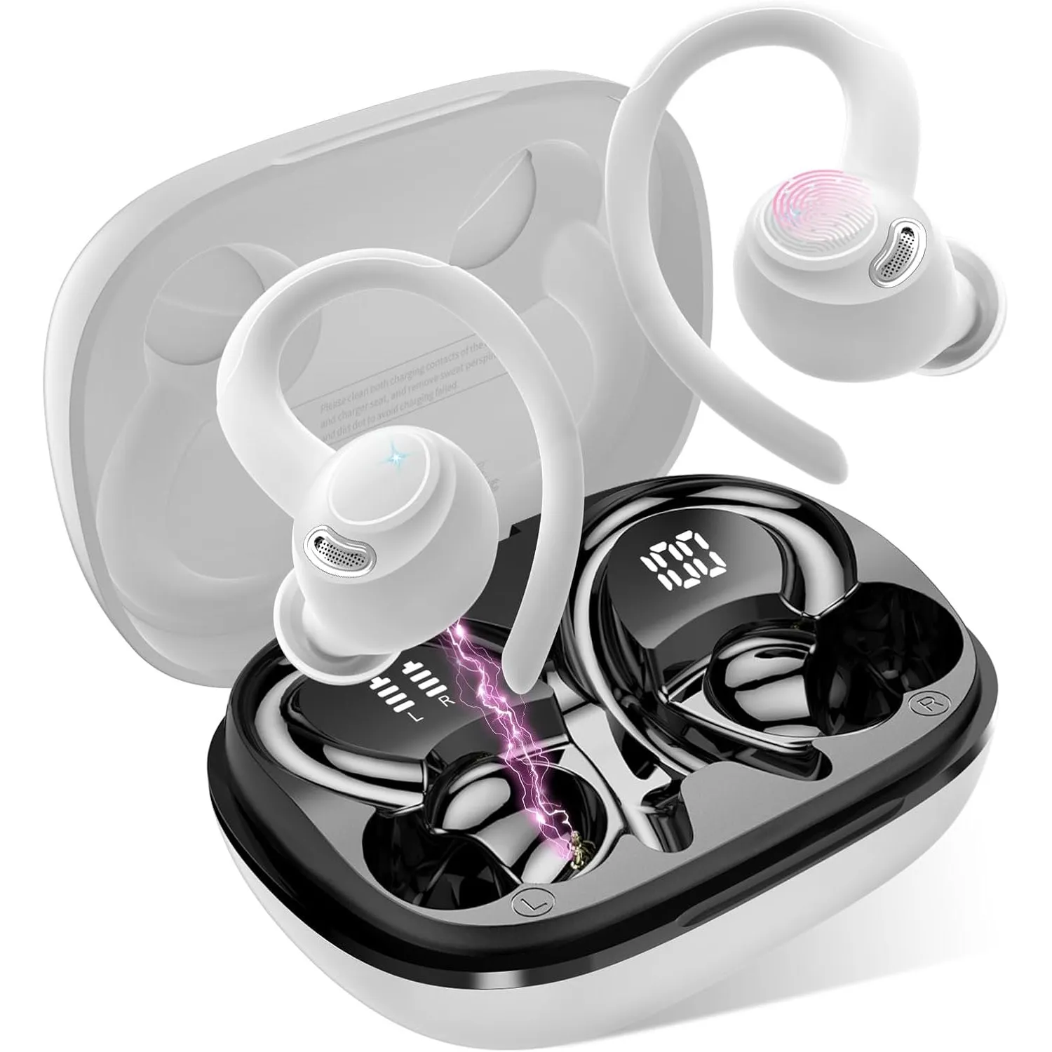 Bluetooth Kopfhörer Sport, In Ear Kopfhörer Kabellos Bluetooth 5.4, Laufen | HD Mic, Herausragender Sound, 40 Std Spiel…