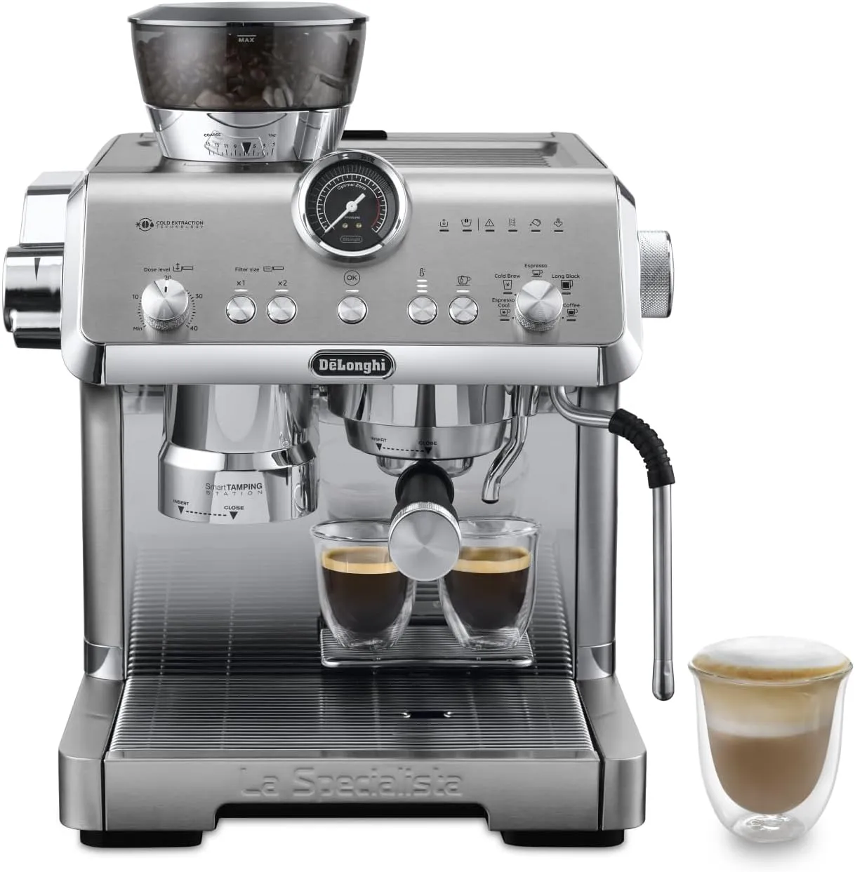 De'Longhi La Specialista Opera EC9555.M Espresso Siebträgermaschine mit Cold Brew und Espresso Cool, professioneller Mi…