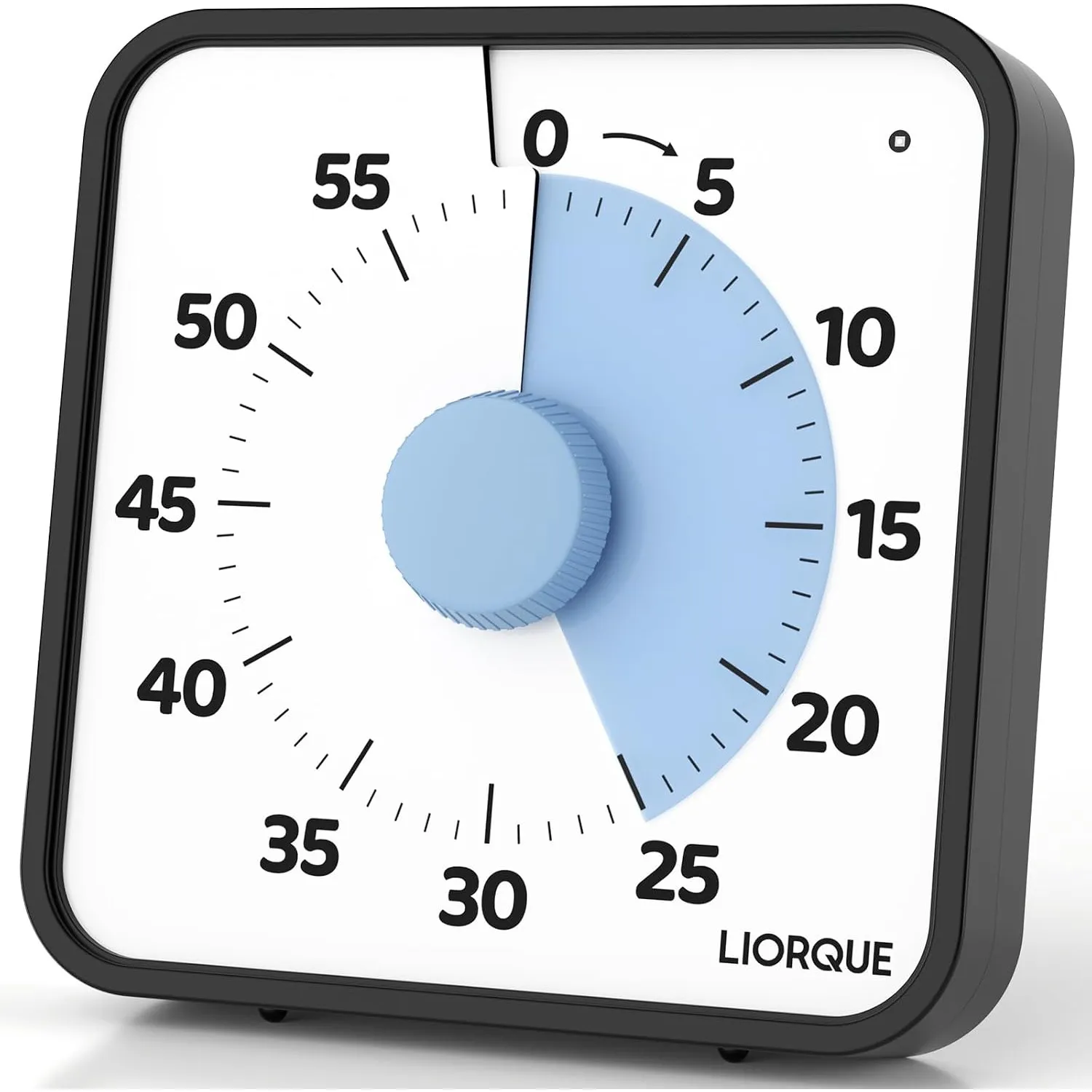 LIORQUE 19cm Visueller Timer 60 Minuten Countdown Timer