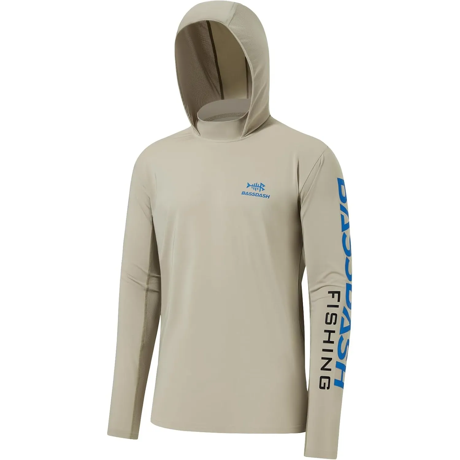 Bassdash Herren Kapuzenpullover Shirt Sonnenschutz UPF50+ UV Pullover Langarm Hoodie für Angeln Rash Guard