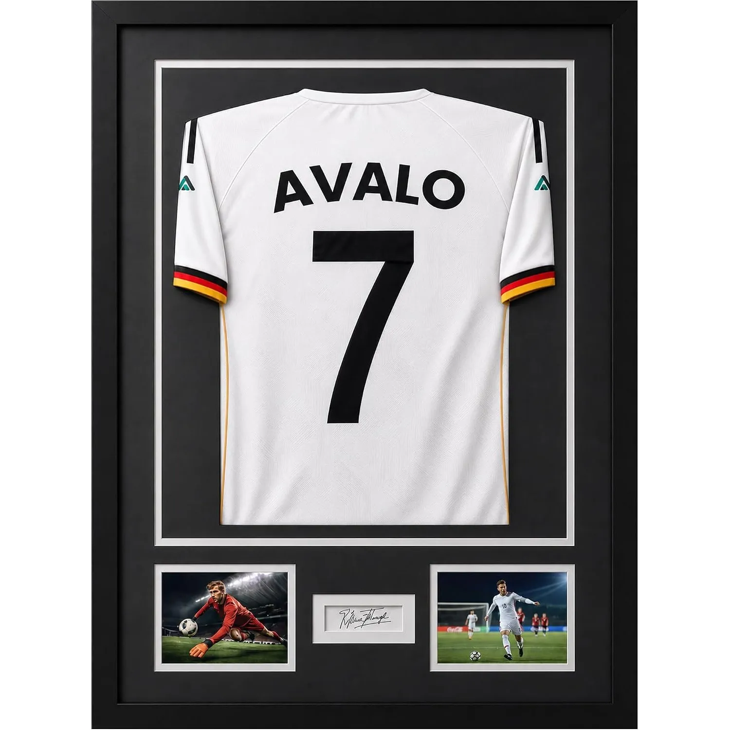 Avalo Trikotrahmen Aluminium Schwarz - Bilderrahmen für Trikot - 60x80 cm