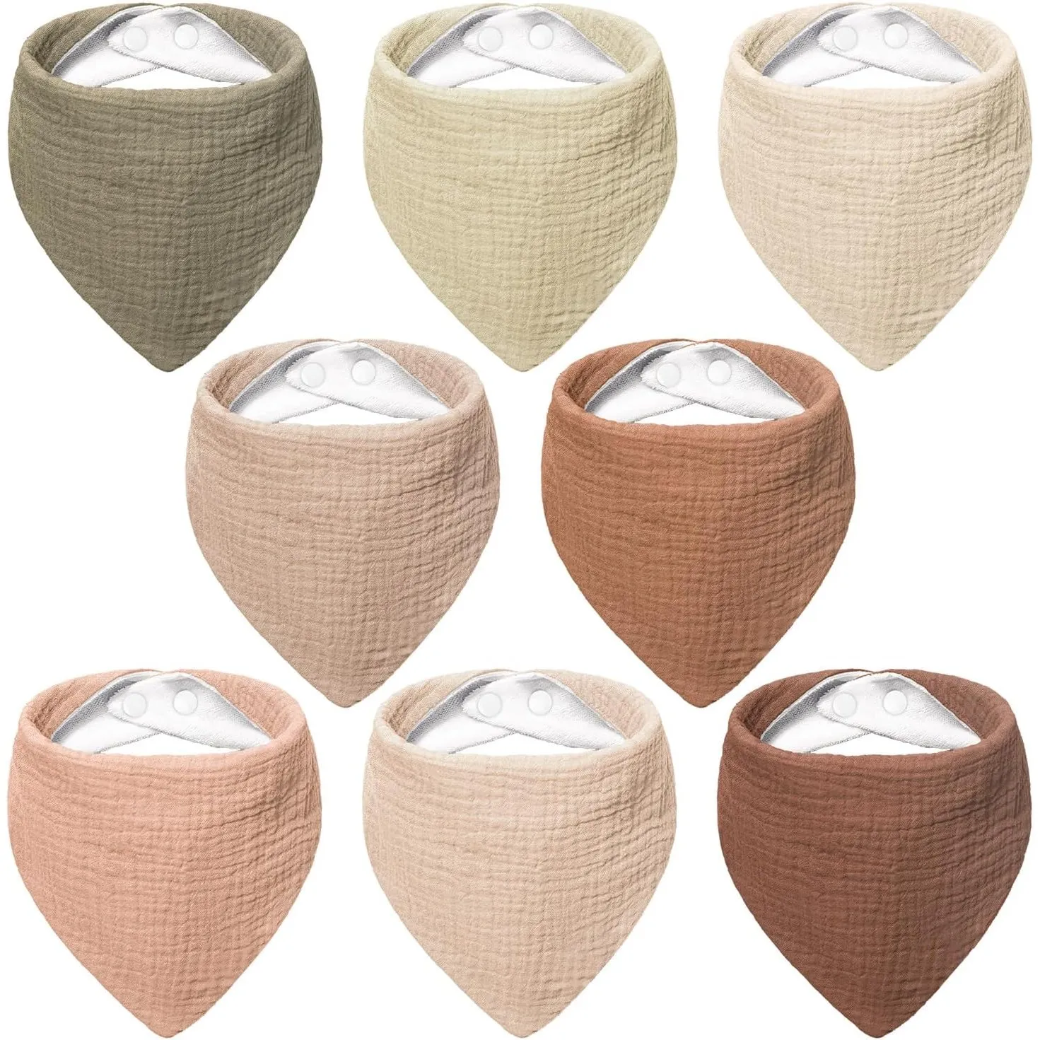 Bearmoss Lätzchen Baby Dreieckstuch Baby Musselin Halstuch Baby für Junge und Mädchen,100% Baumwolle Halstuch Baby Vers…