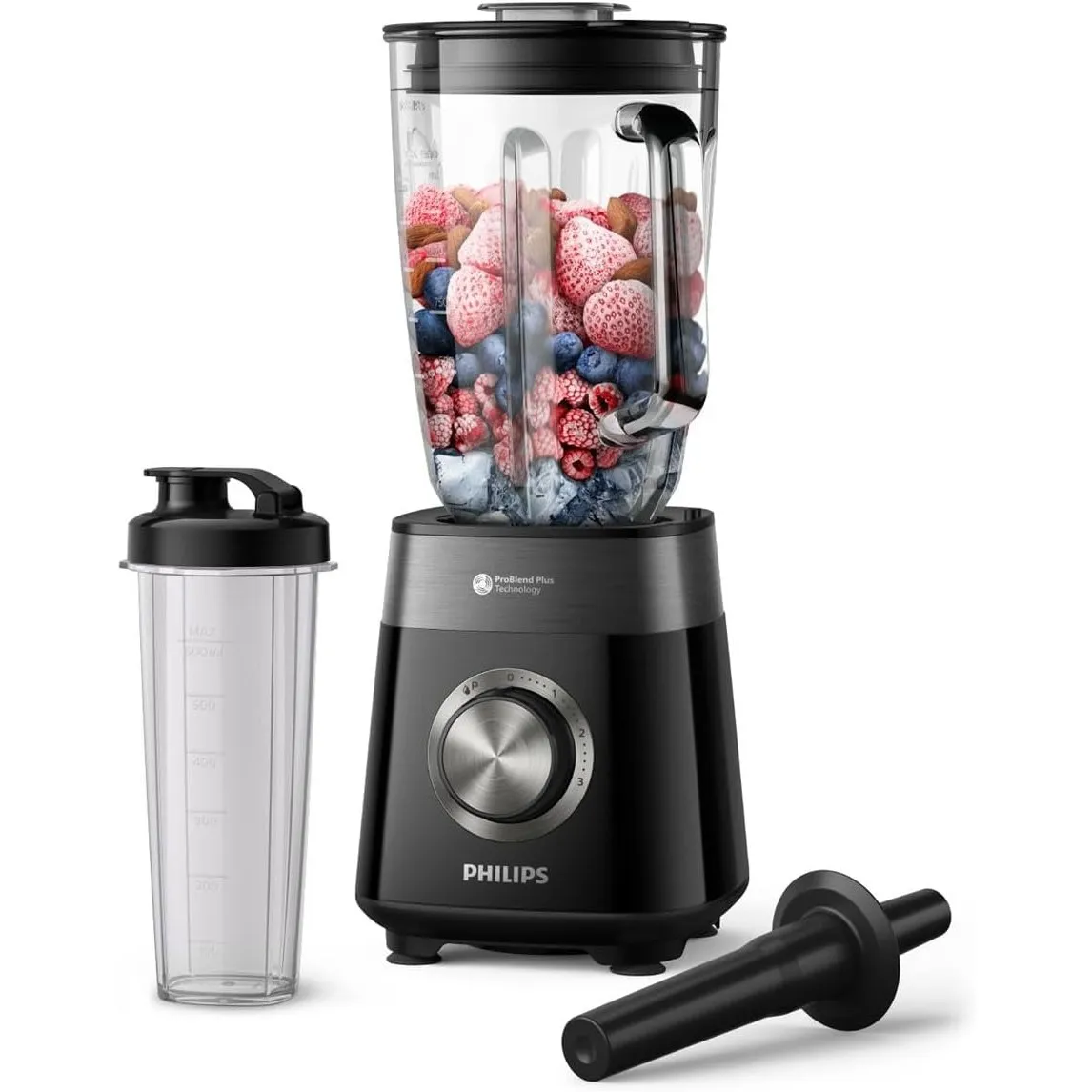 Philips Standmixer 5000 Serie, Schwarz, 1200W