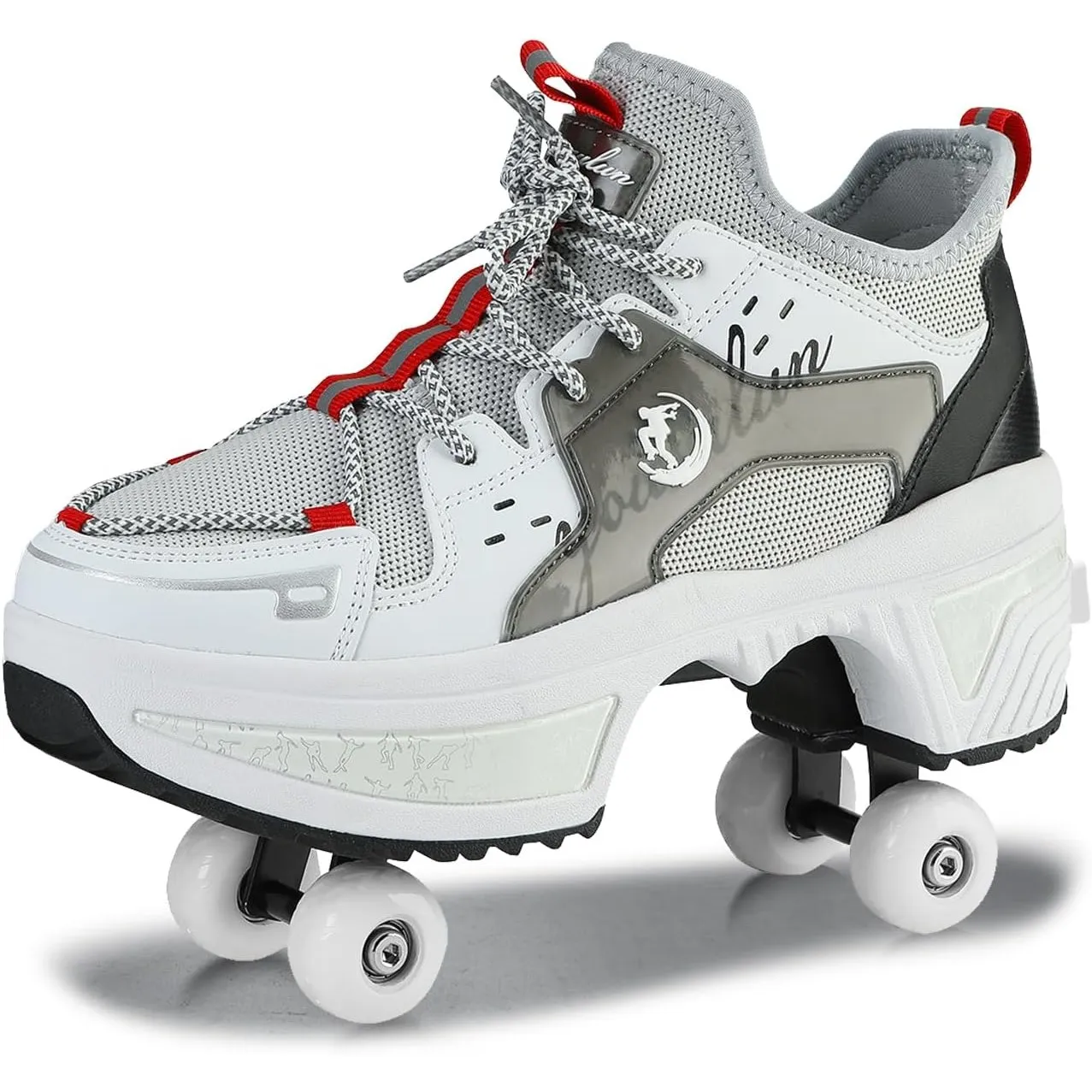 Roller Skate Shoes Rollschuhe Schuhe Mit Rollen Skateboardschuhe,Inline-Skate, verstellbar Damen Schuhe mit Rollen für …