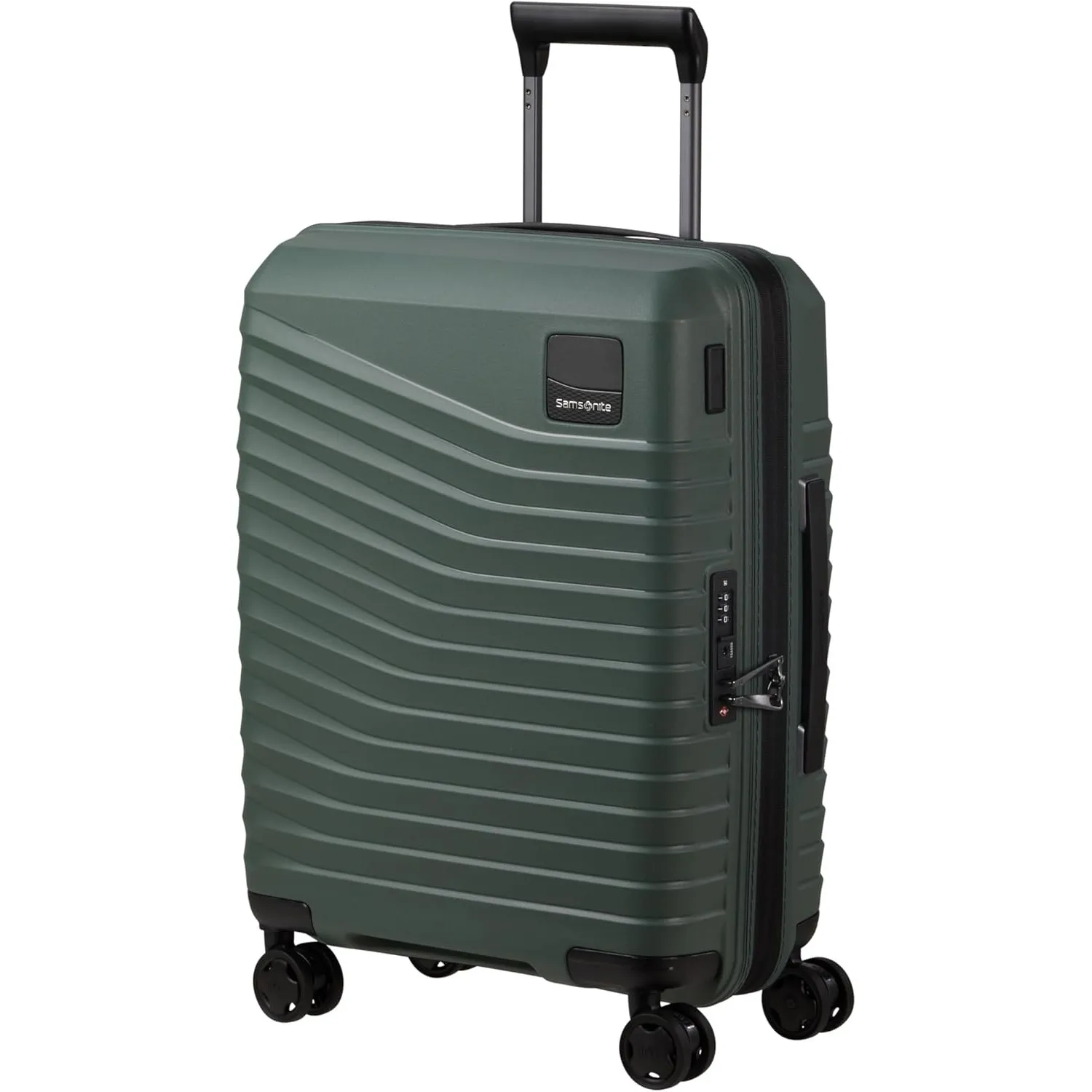 Samsonite Intuo - Spinner S, Erweiterbarer Handgepäck, 55 cm, 39/45 L, Grün (Olive Green)