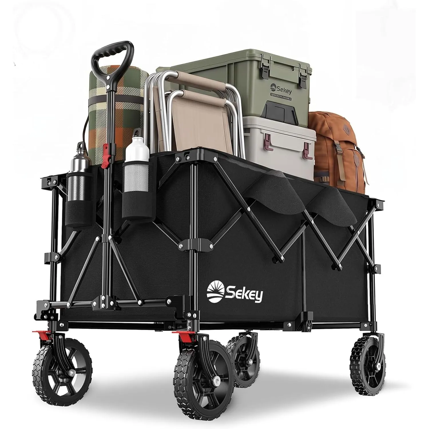 Sekey XXL Plus 4010 Bollerwagen Faltbar 200L 200KG Geländereifen