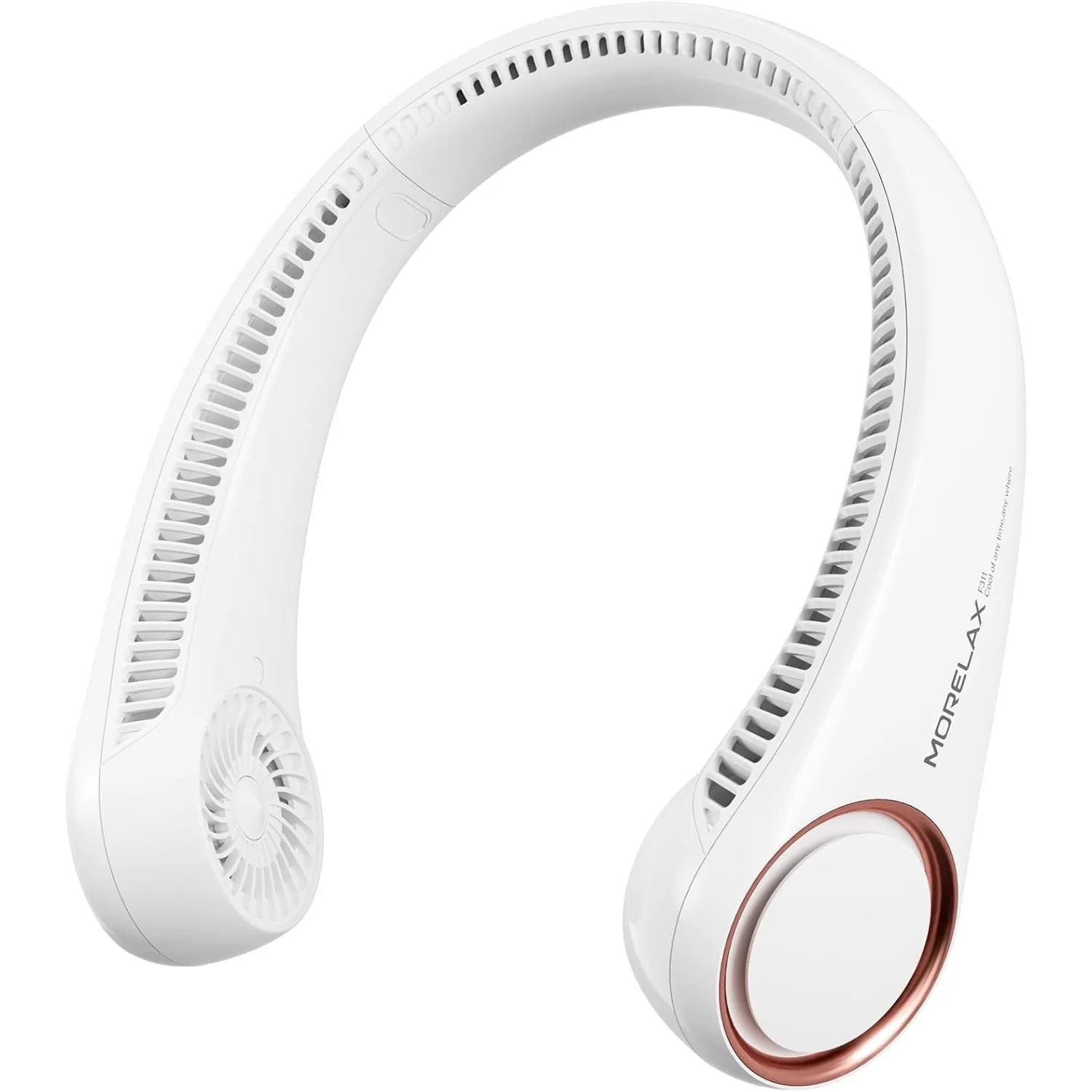 Morelax Tragbarer Hals Ventilator,4000 mAh Batteriebetriebener Tragbarer Persönlicher Ventilator,USB Nackenventilator m…