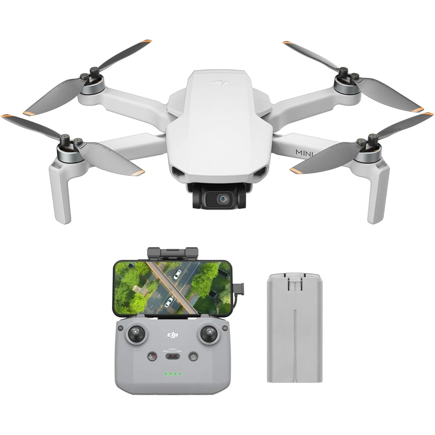 DJI Mini 4K Drohne mit 4K UHD Kamera Für Erwachsene, 3-Achsen-Gimbal-Stabilisierung, C0, QuickShots, 10 km Videoübertra…