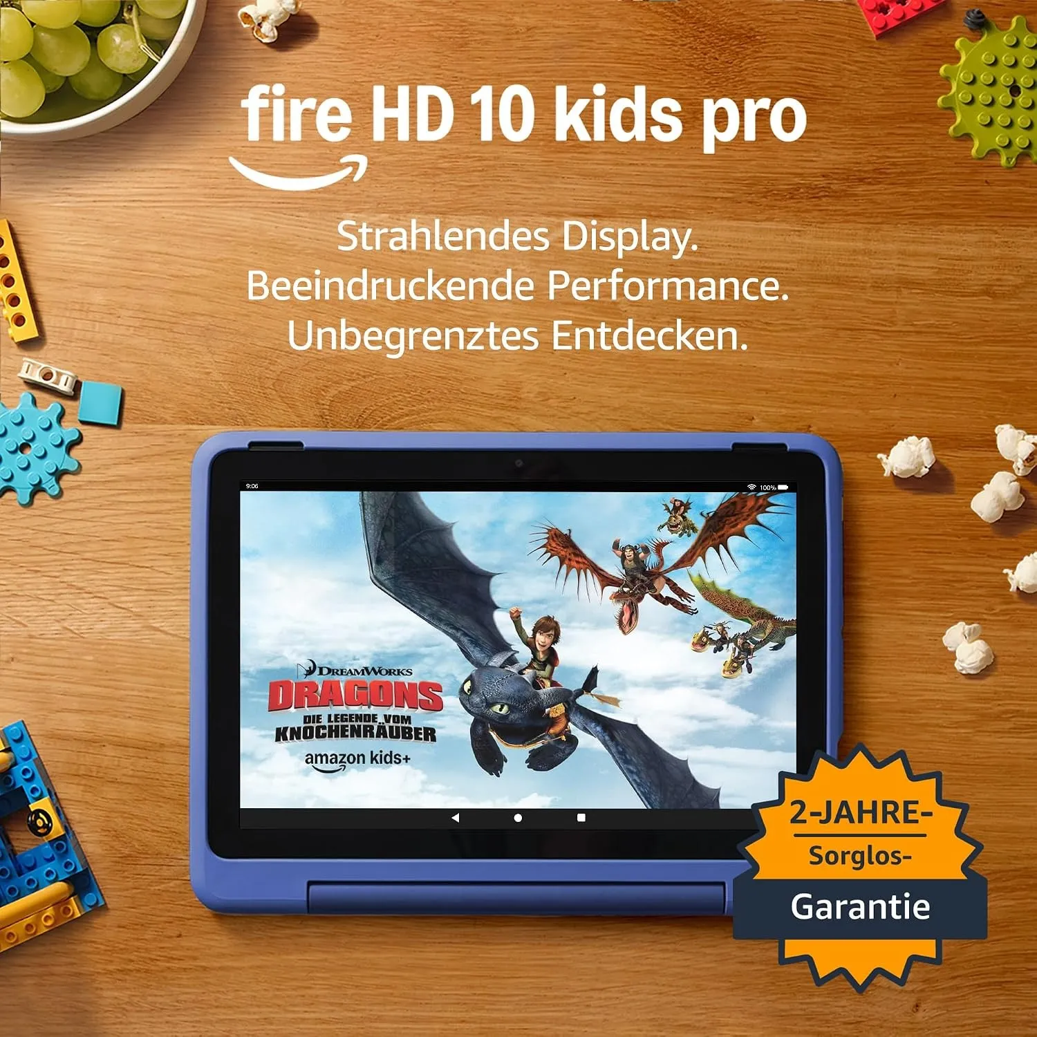 Fire HD 10 Kids Pro-Tablet (Neueste Generation), für Kinder ab dem Grundschulalter | 10-Zoll-Display, lange Akkulaufzei…