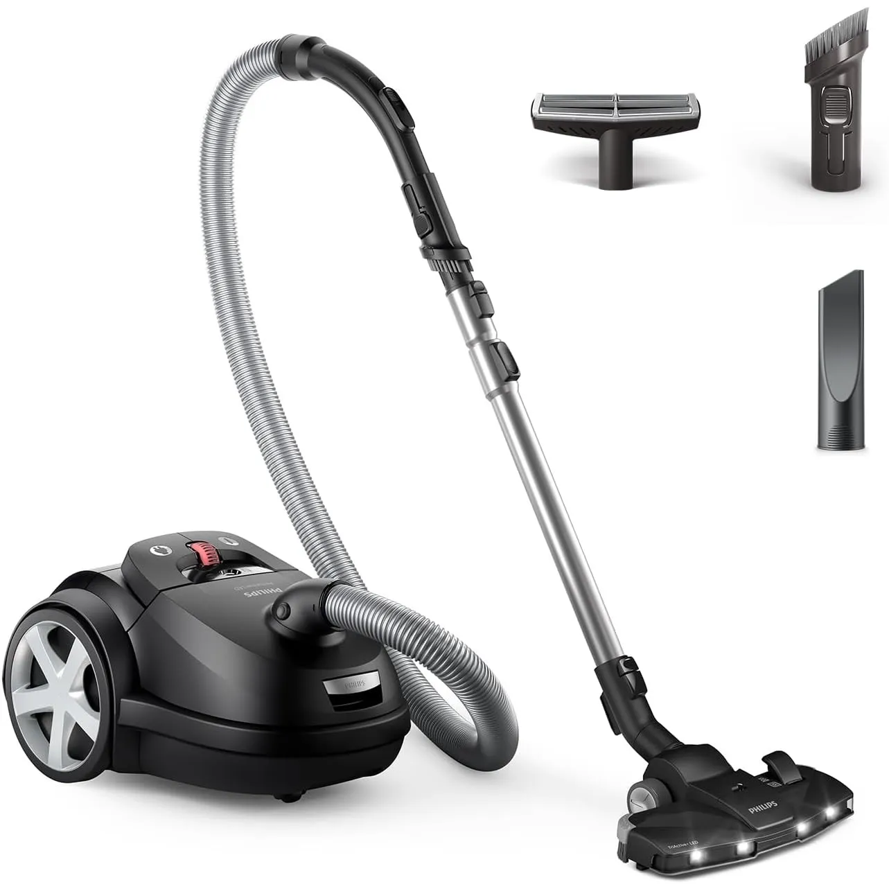 PHILIPS Beutelstaubsauger 8000 Serie, Schwarz, 900 W