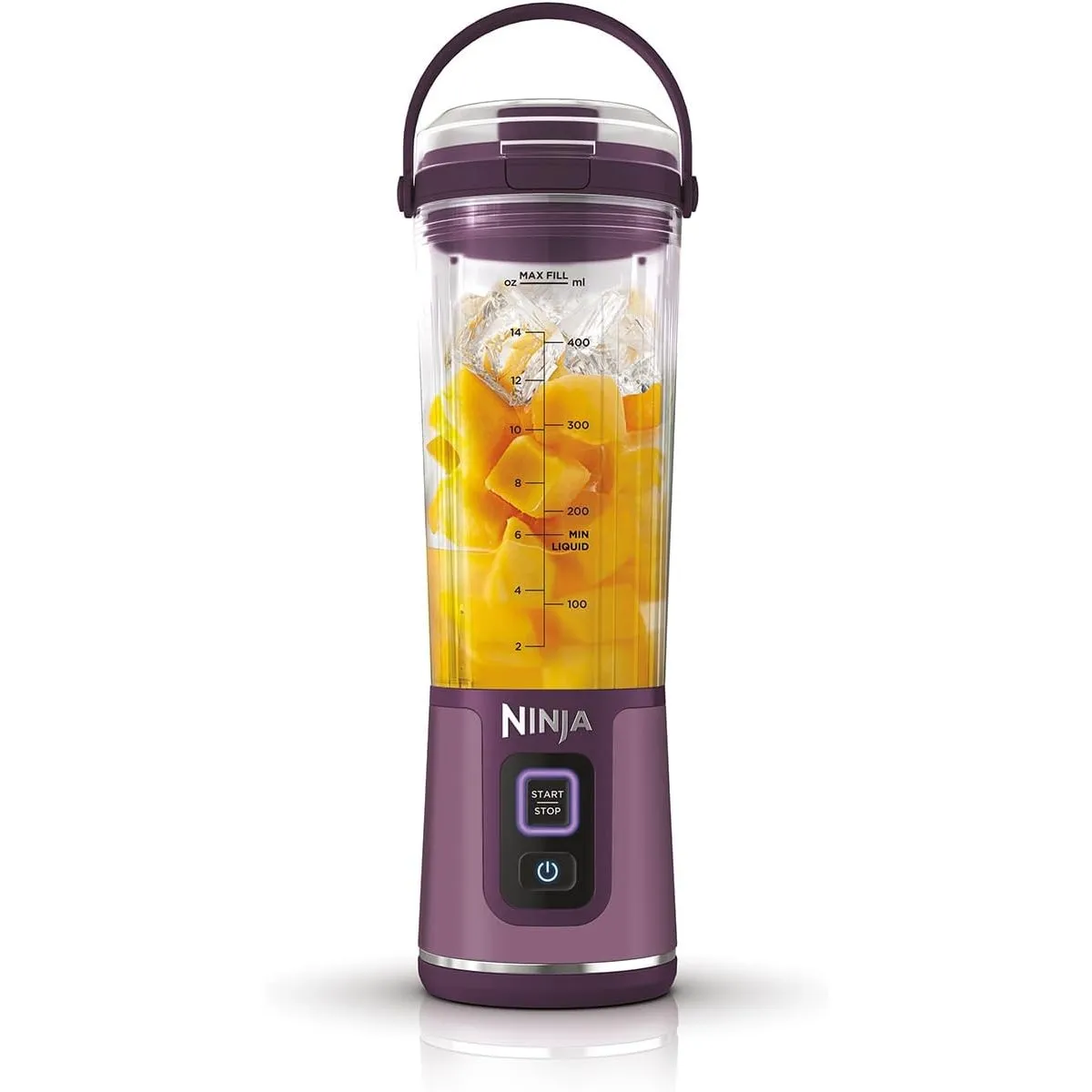 Ninja Blast Tragbarer Mixer/Blender/Smoothie Maker, 530ml Becher, Lila | Auslaufsicherer Deckel, Leistungsstarker Mini …