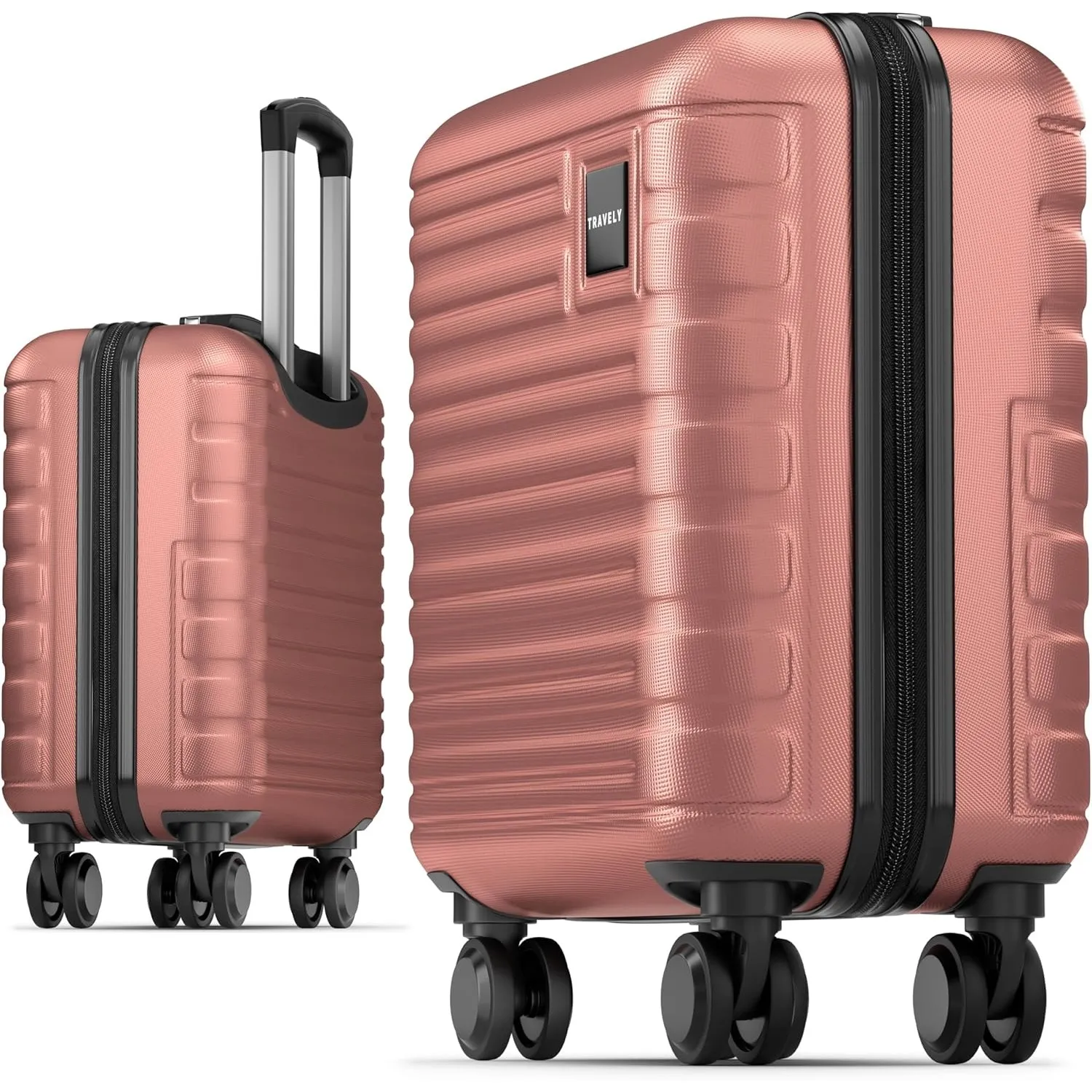 Travely Premium Handgepäck Koffer 45x36x20cm - passend für Ryanair, Lufthansa, Eurowings und co. I 32L Handgepäck Koffe…