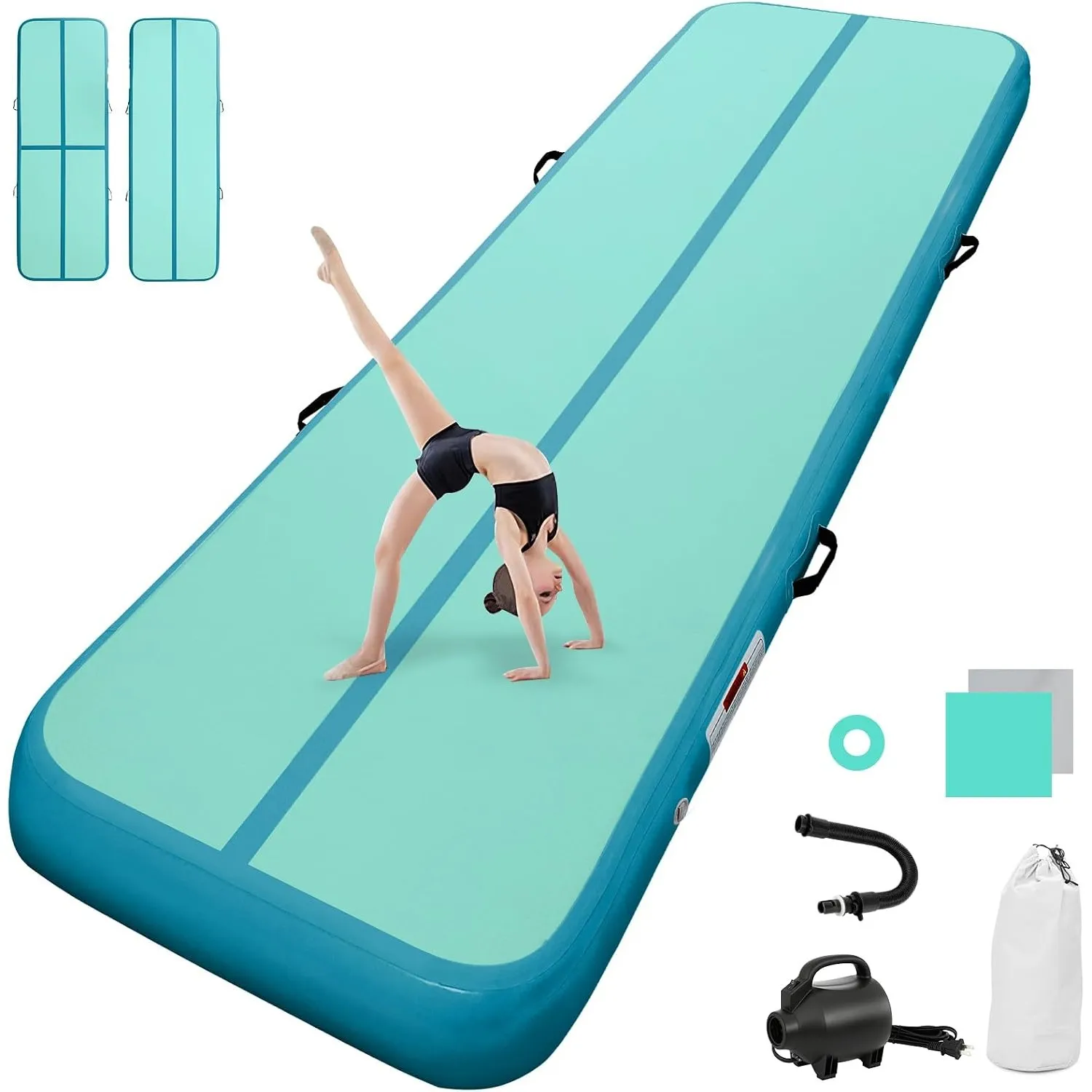 airtrack matte mit elektrischer Luftpumpe 10CM/20CM hoch 2M/3/4M/5M/6M Tumbling Matten Aufblasbare turnmatte Matte gymn…