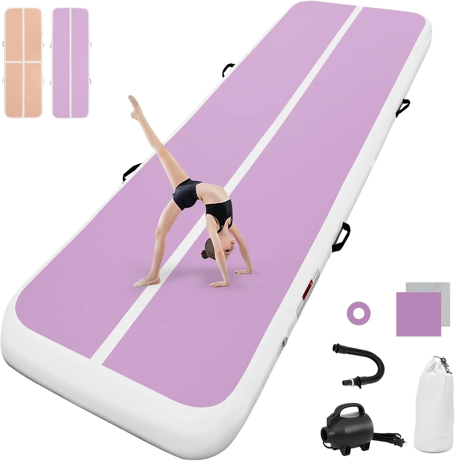 airtrack matte mit elektrischer Luftpumpe 10CM/20CM hoch 2M/3/4M/5M/6M Tumbling Matten Aufblasbare turnmatte Matte gymn…