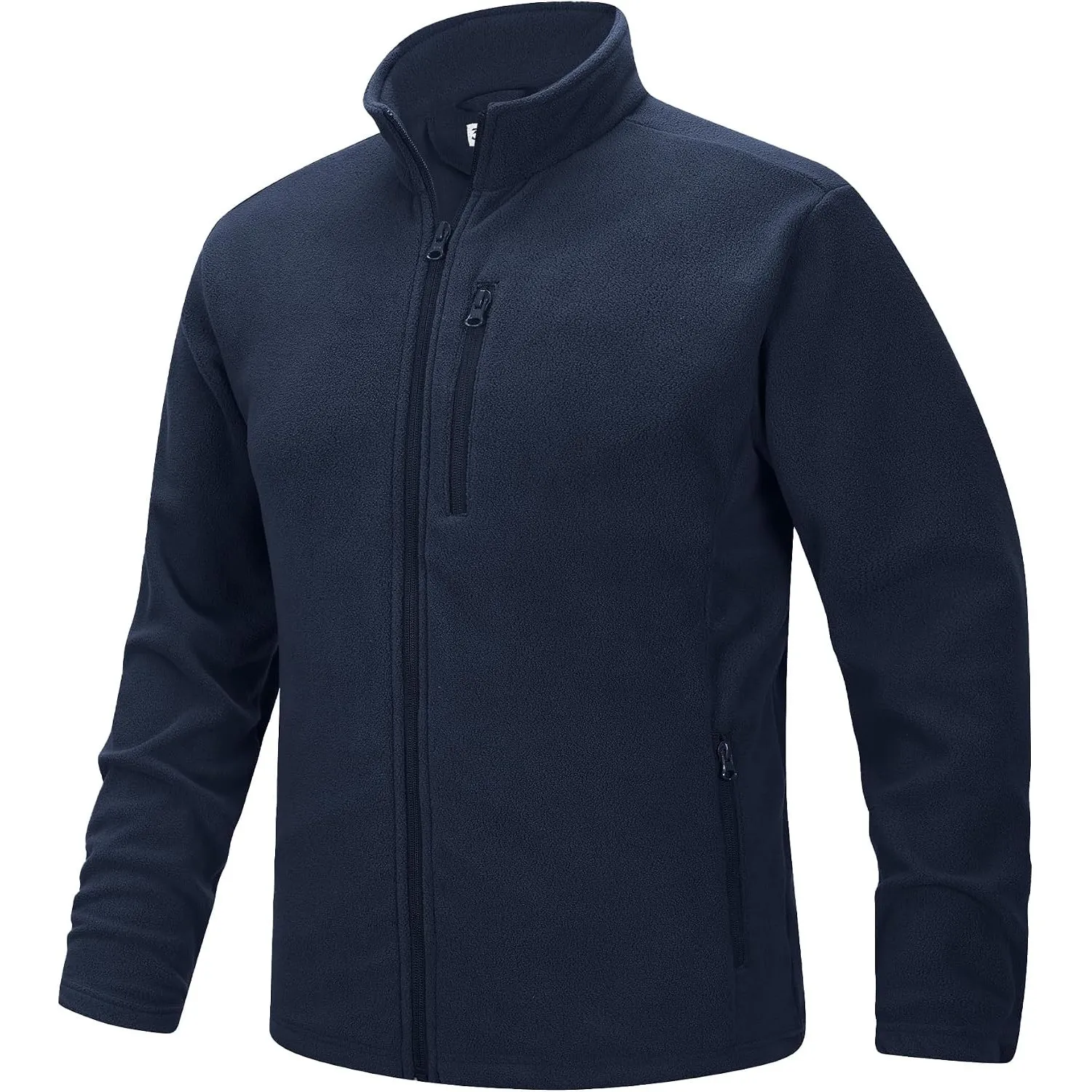 33,000ft Herren Fleecejacke Stehkragen Warm Jacke Leichte Strickjacke