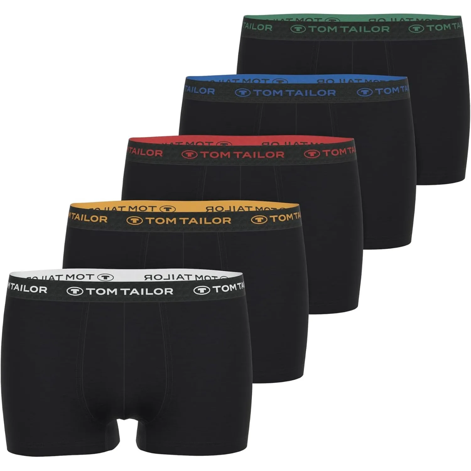 TOM TAILOR Boxershorts Herren 5er Pack Unterhosen Gr. S - 3XL