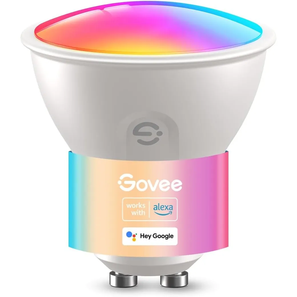 Govee Glühbirne GU10 LED RGBWW, Smarte Glühbirne Funktioniert mit Matter, Alexa, Google Home, 400LM WLAN LED Lampe Dimm…