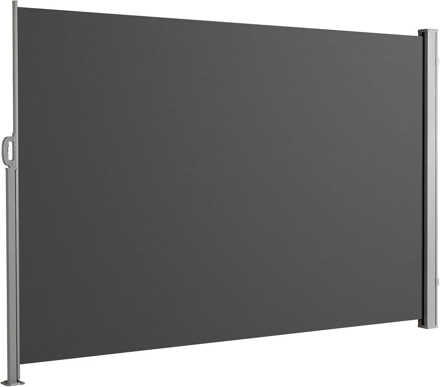 KARAT ALU Seitenmarkise - ausziehbare Markise in Anthrazit - 180 x 300 cm - blickdichter Sichtschutz & Windschutz für G…