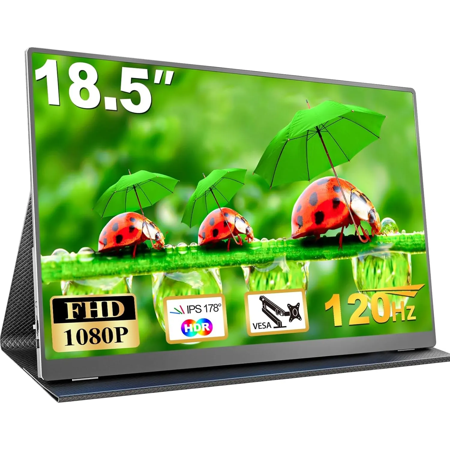 Portable Monitor 18,5 Zoll 120Hz Tragbarer Gaming Monitor IPS 1080P
