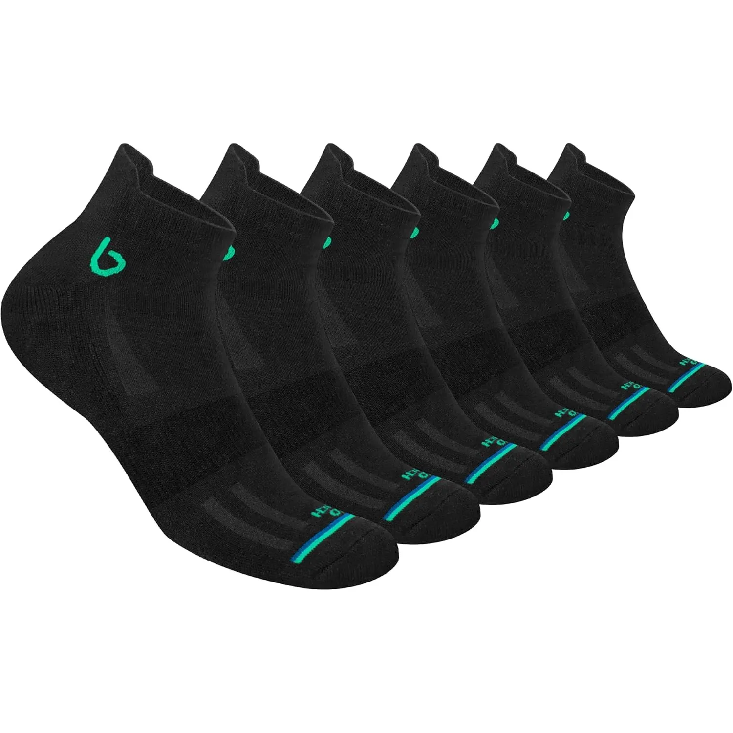 BAMBOS 6 Paar Bambus Sneaker Socken Herren Damen | Ultraweiche natürliche Bambusfasern | Natürliche Geruchskontrolle | …