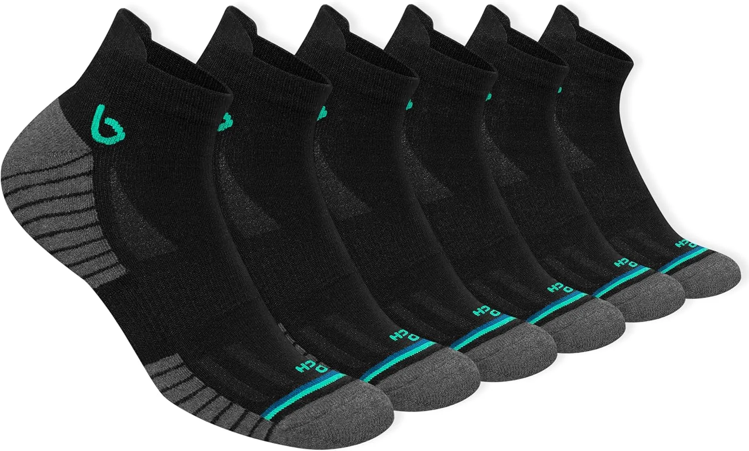 BAMBOS Trainer Socks Ultra Soft Bamboo Men Women Short Sports Socks Running Socks 3/6 Pairs
