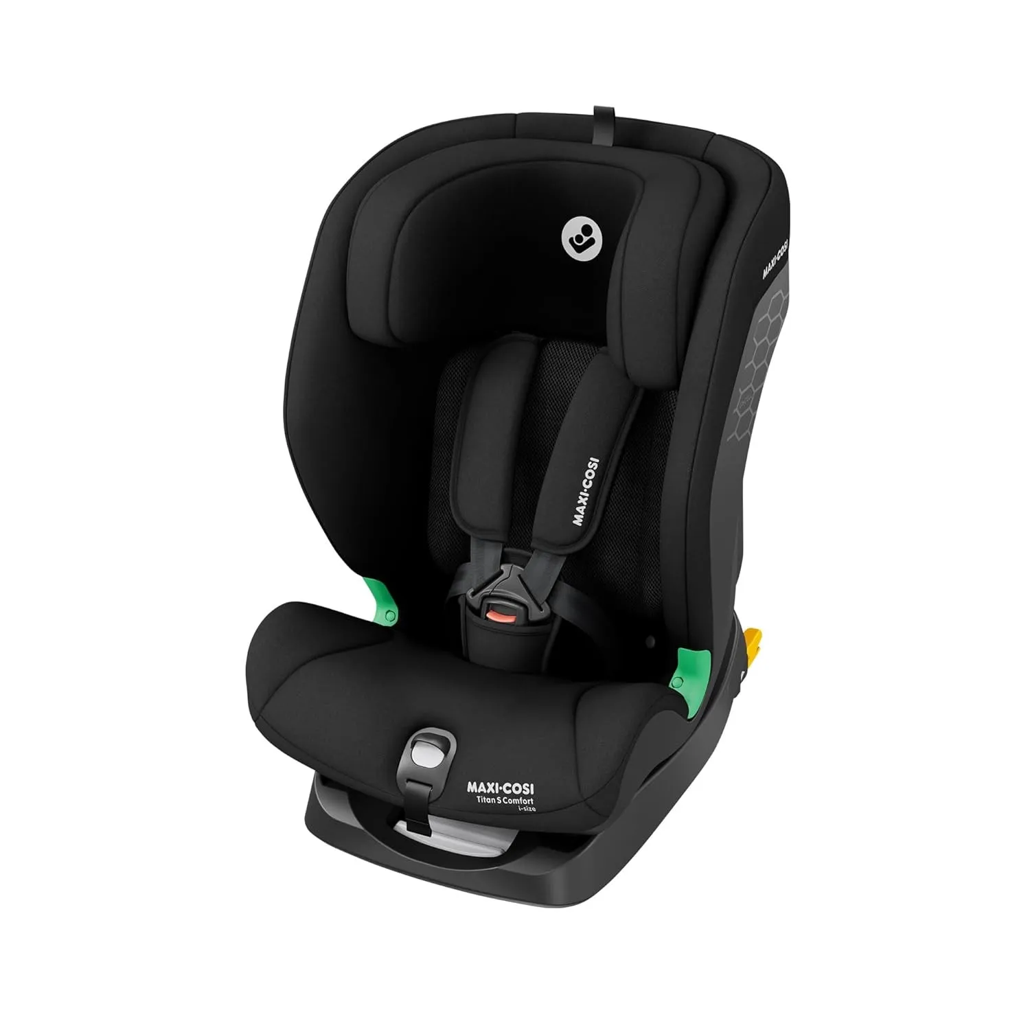 Maxi-Cosi Titan S Comfort i-Size, atmungsaktive Komfortstoffe, mitwachsender Kindersitz, 15 Monate–12 Jahre (76–150 cm)…