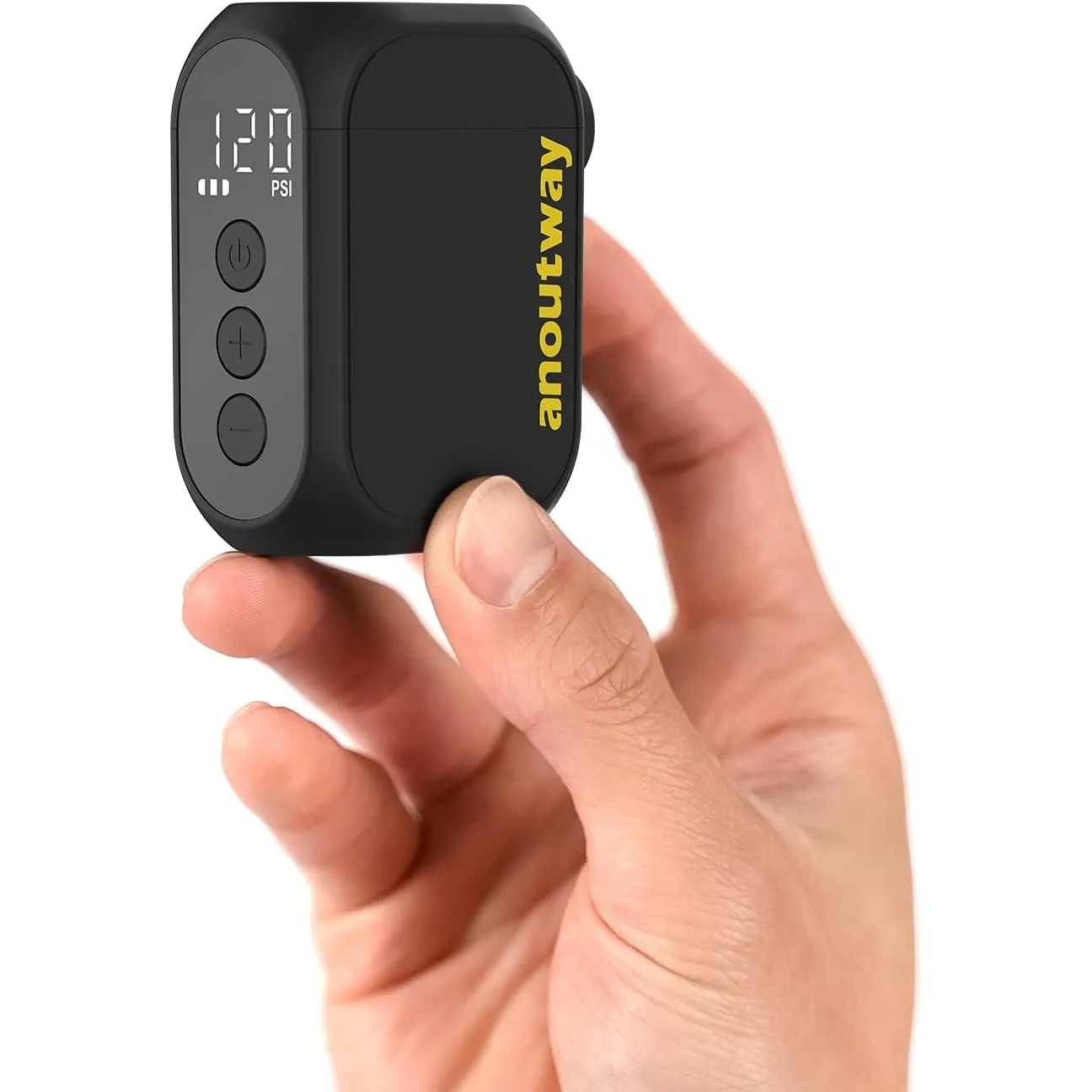 Tiny Pump Mini Fahrradpumpe, Elektrische mit Digitalem Manometer | Elektrische Luftpumpe Klein Fahrradluftpumpe Automat…