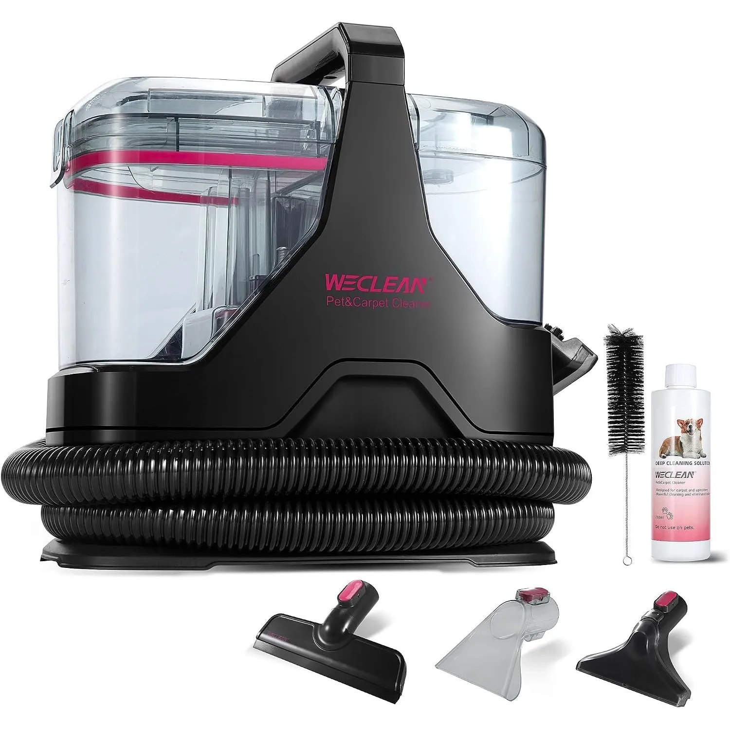 WECLEAN C3 Nasssauger Polsterreiniger Gerät,600W 18KPa Teppichreiniger