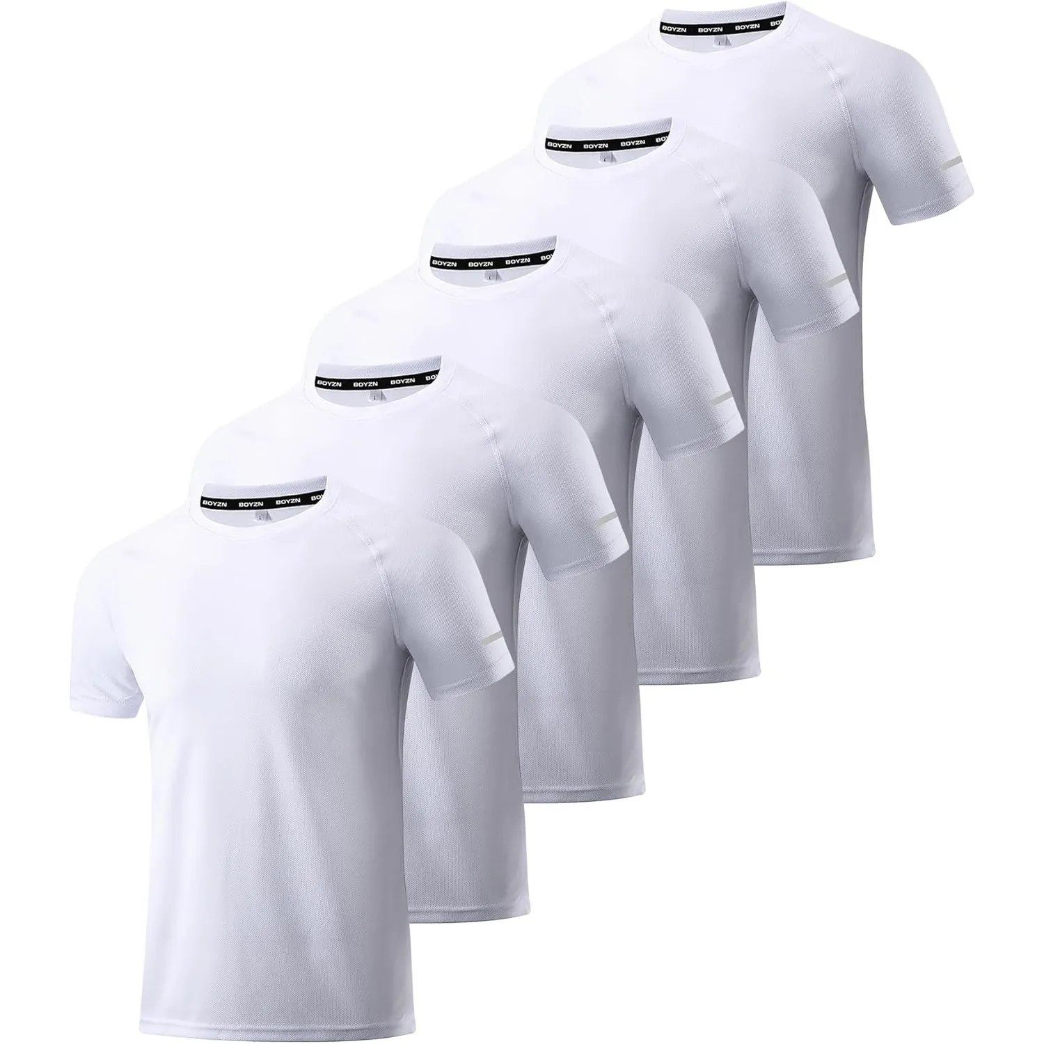 Boyzn 1, 3, 5 or 7er Pack Sport Tshirts Herren Kurzarm T-Shirts Funktionsshirt Laufshirt Schnelltrocknend Atmungsaktive…