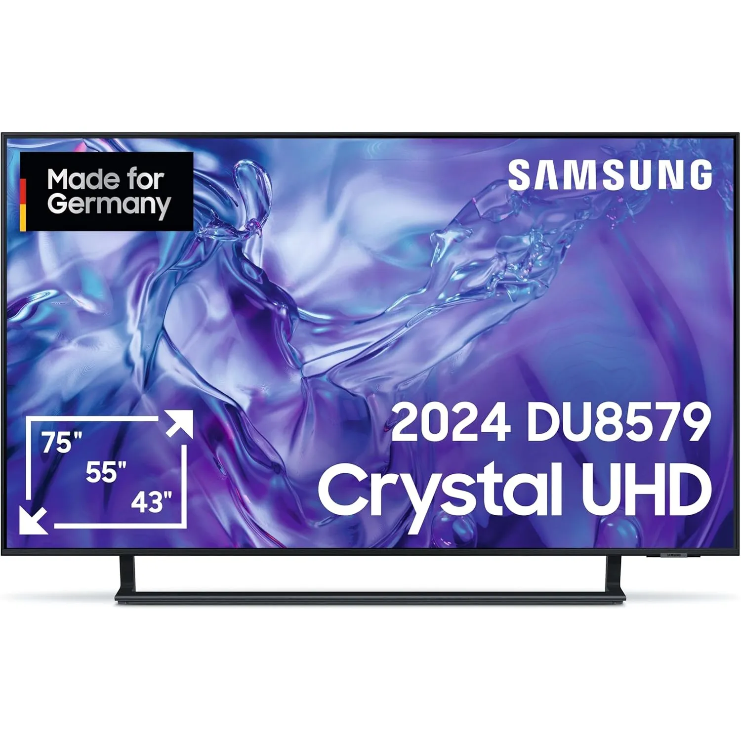 Samsung Crystal UHD 4K DU8579 Fernseher 65 Zoll, TV mit Dynamic Crystal Color, 4K Upscaling, AirSlim Design, Smart TV, …