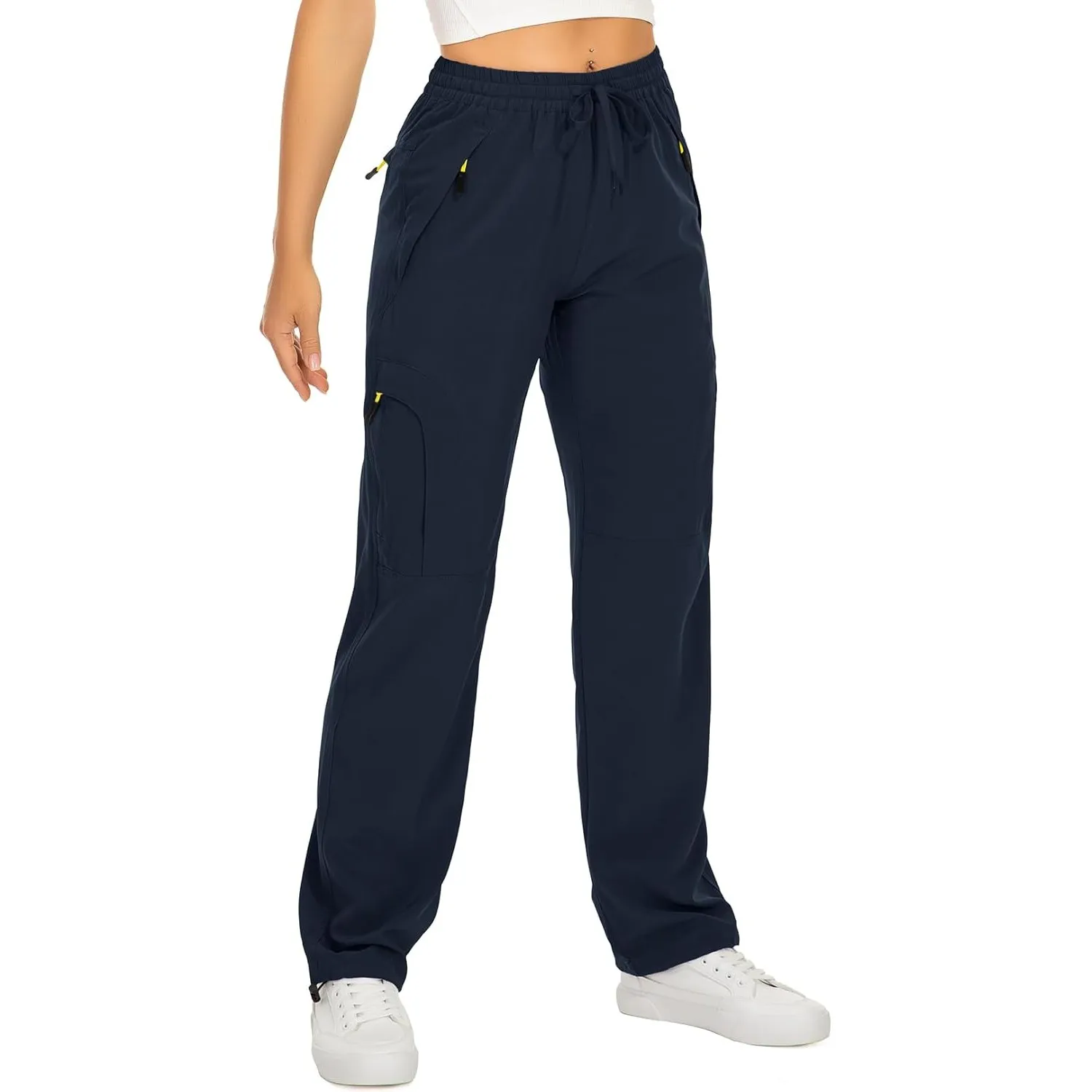 yeyity Wanderhose Damen Leichter Quick Dry Outdoorhose Atmungsaktiv Cargohose UV-Schutz Trekkinghose Funktionshose Jogg…