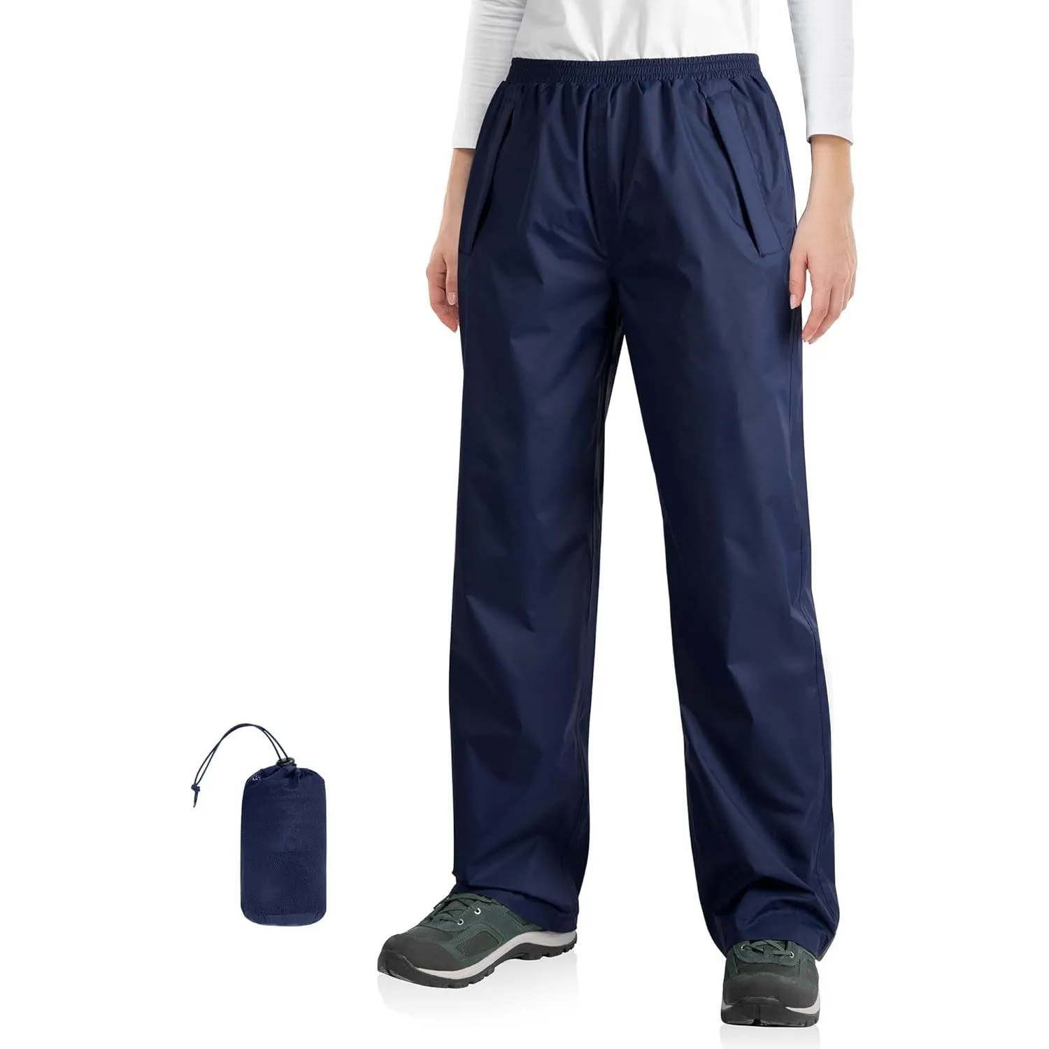 33,000ft Damen Regenhose wasserdichte Fahrrad Überziehhose Outdoor Hosen | Leichte, Reflektierende, Atmungsaktive Wande…