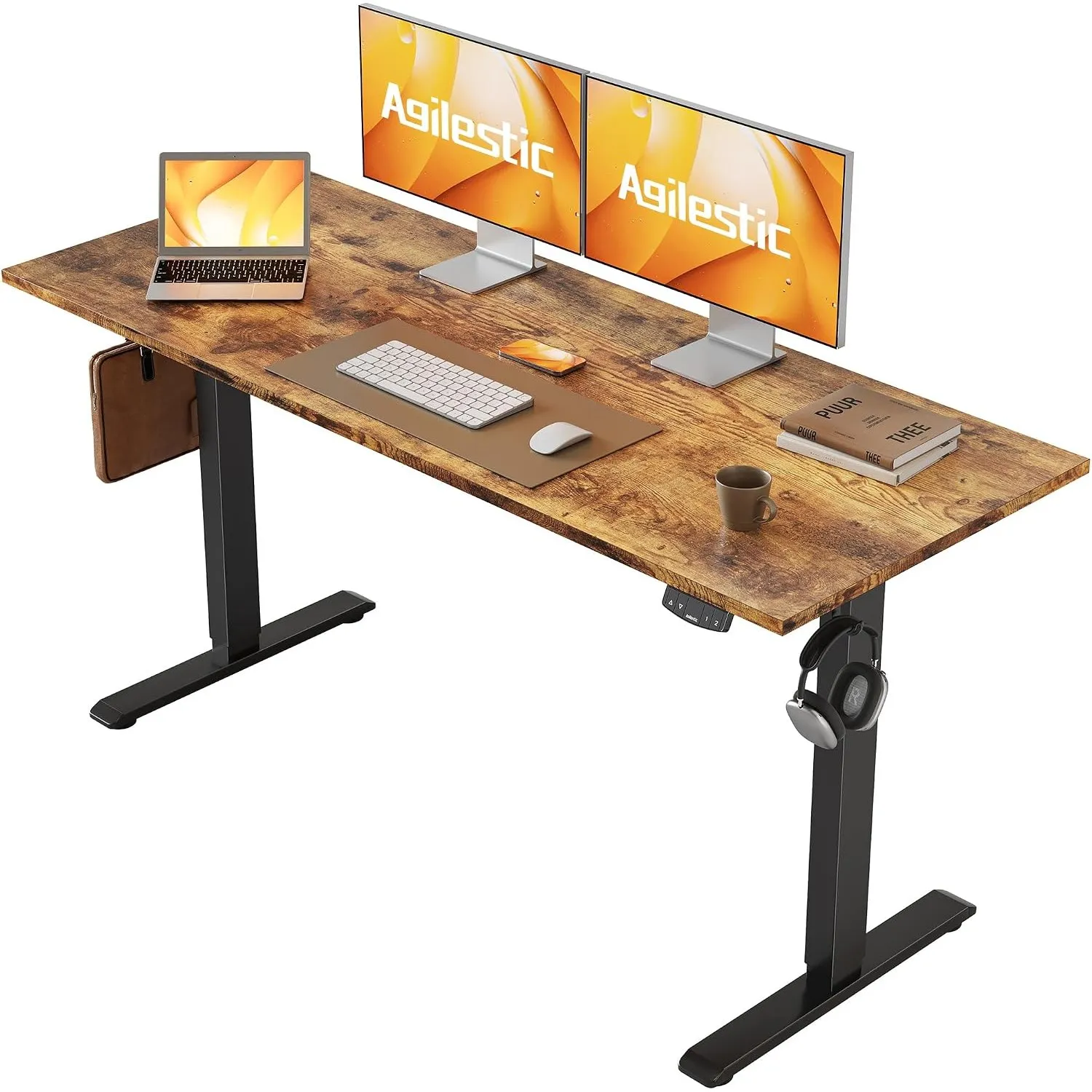Agilestic Höhenverstellbarer Schreibtisch 140 x 60 cm