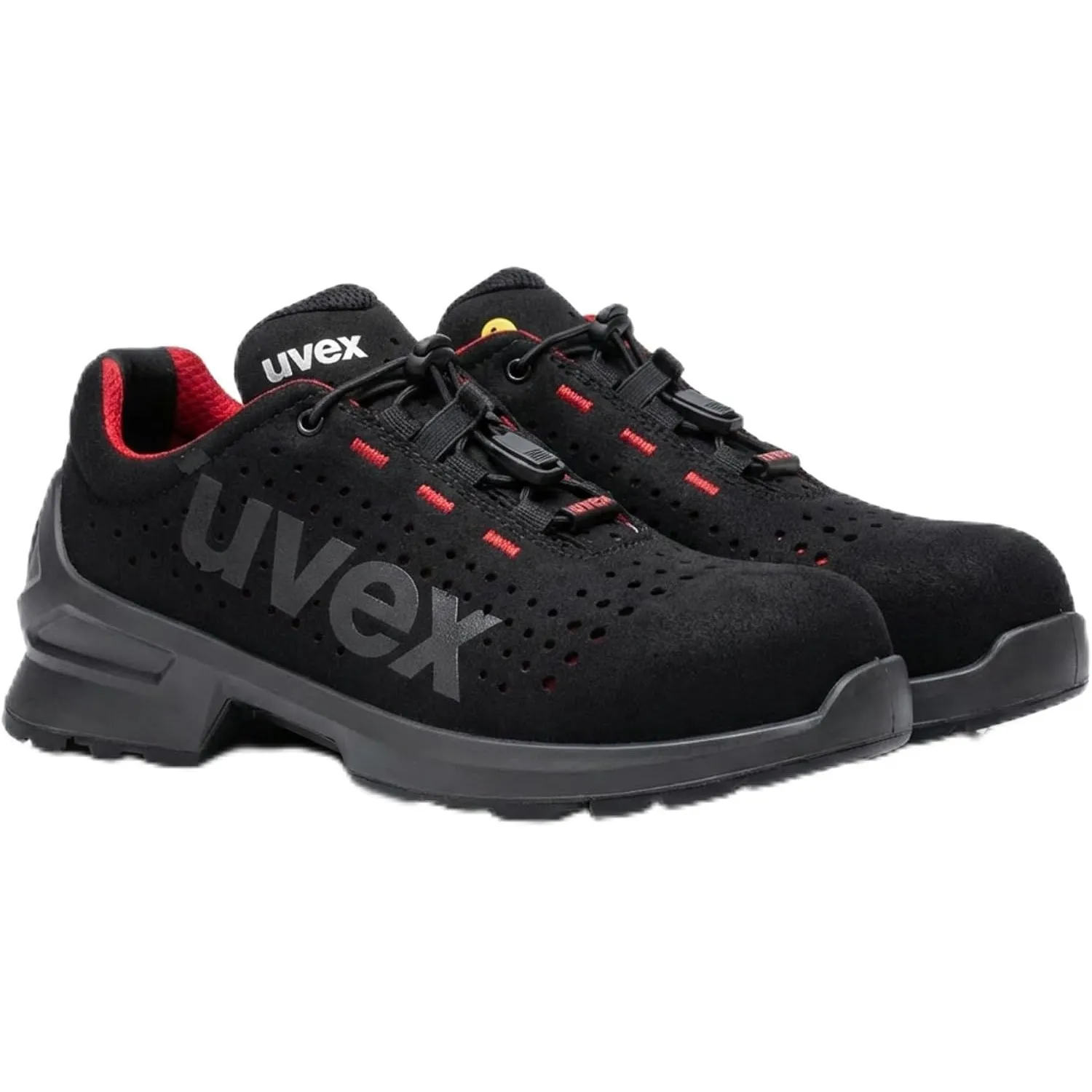 Uvex 1 Duo S1 gelochter Halbschuh - Sicherheitsschuh für leichte Bereiche - sportlich, leicht & flexibel