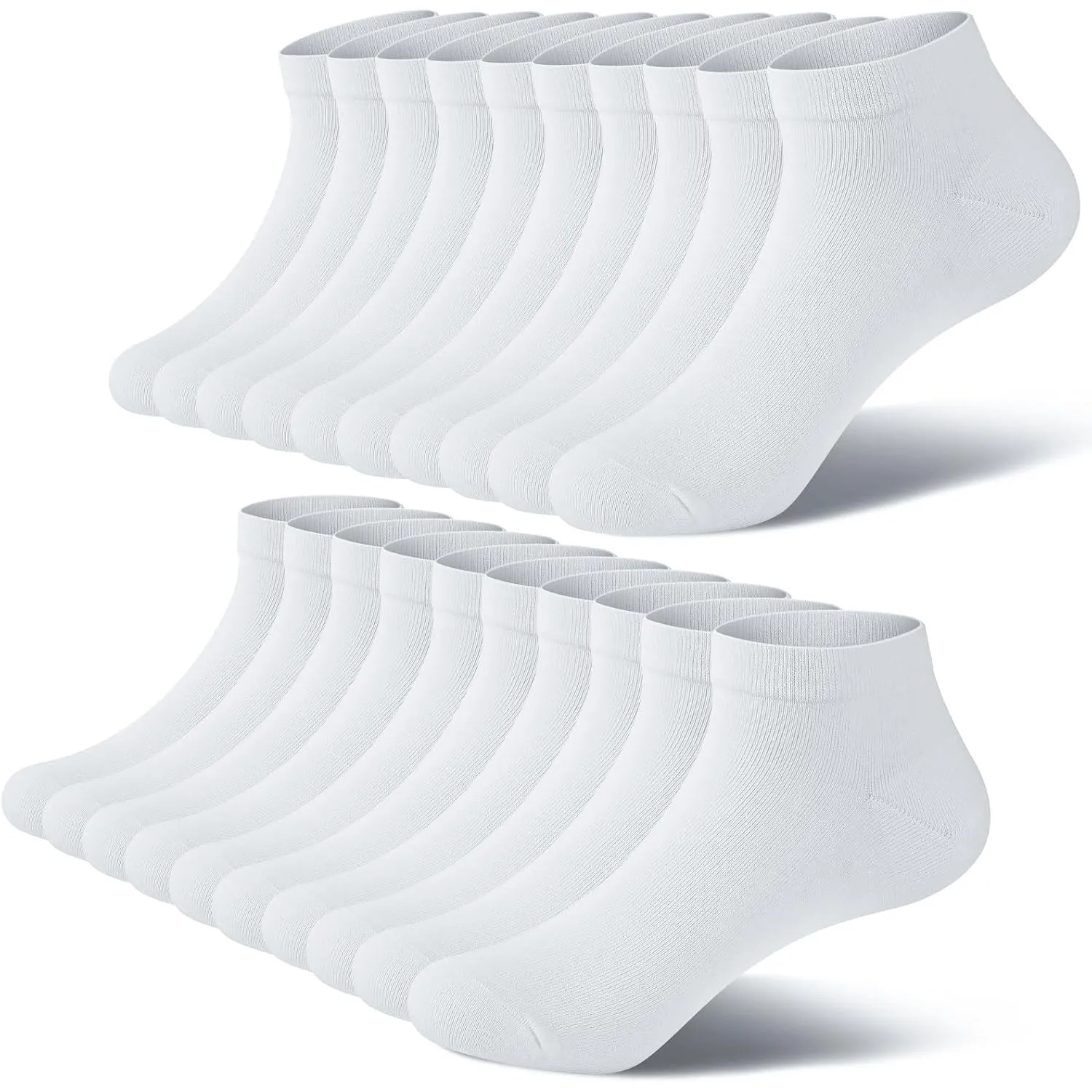 Sneaker Socken Herren Damen 10 Paar Kurzsocken Baumwolle