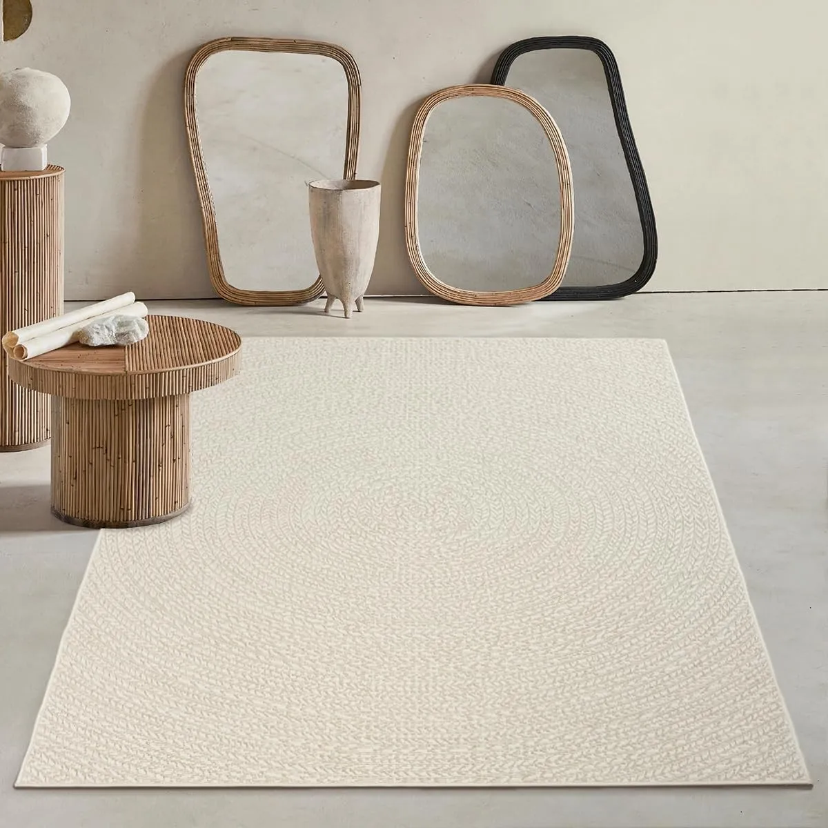 Mias Teppiche Soil – ca. 160 x 230 cm Outdoor Teppich wetterfest Jute-Look Balkon Terrasse
